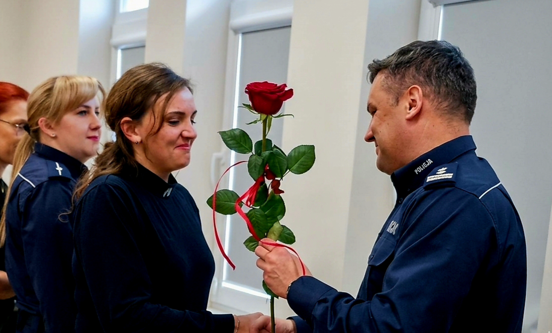 Obraz przedstawiający Dzień Kobiet w lubaczowskiej komendzie [ZDJĘCIA]