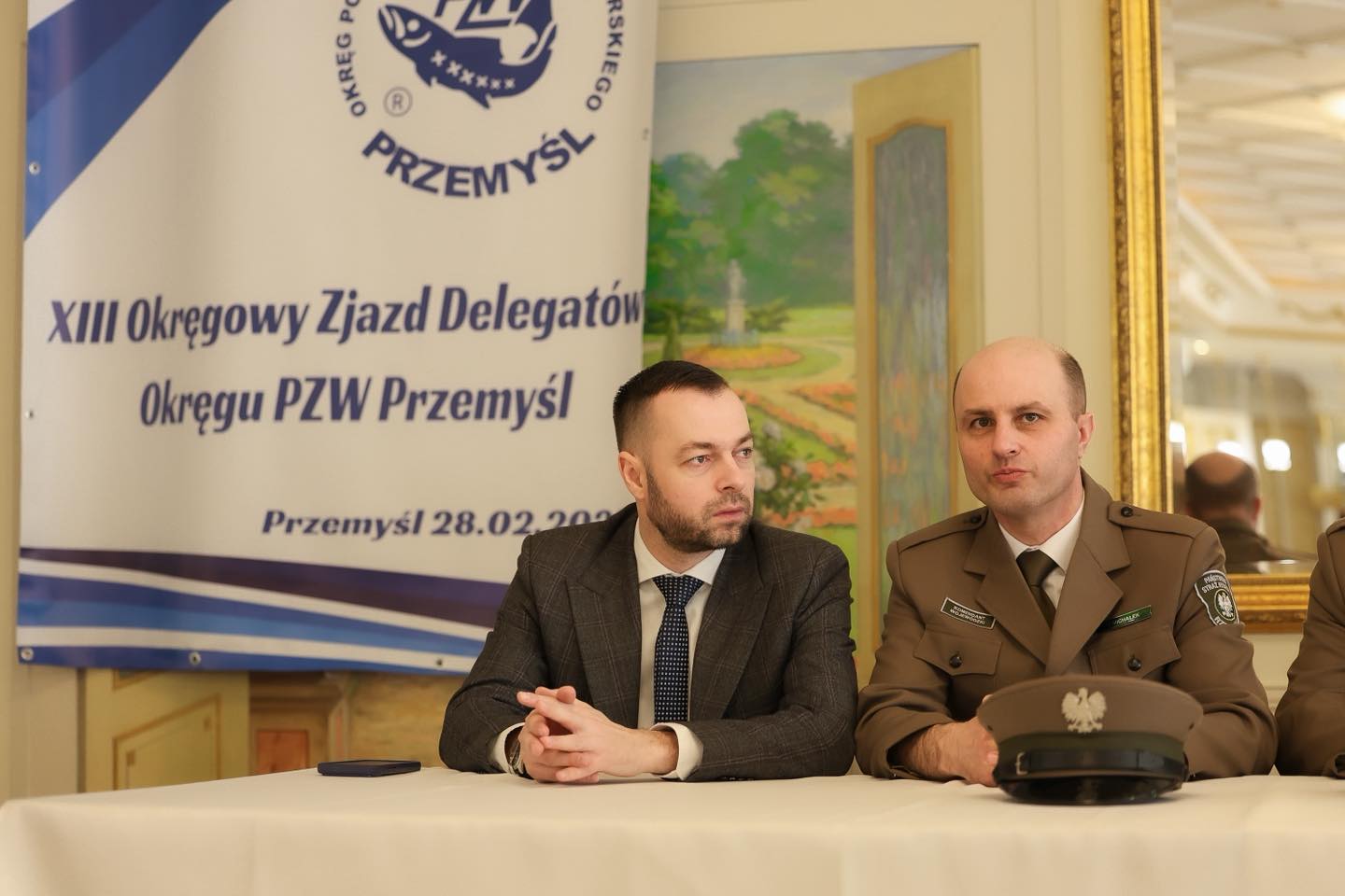 Obraz przedstawiający Wędkarze z powiatu lubaczowskiego we władzach przemyskiego Okręgu PZW