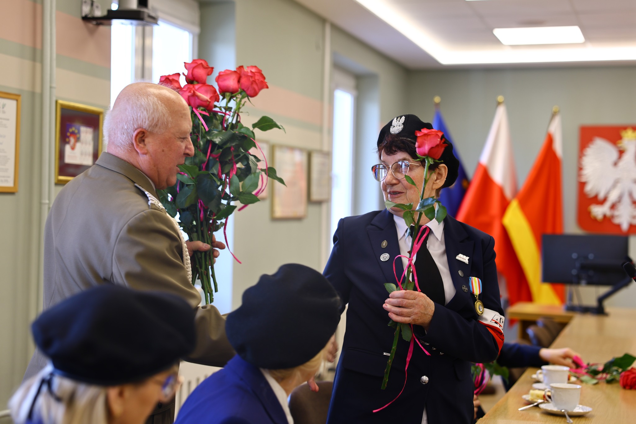 Obraz przedstawiający Wyjątkowe spotkanie z okazji Dnia Kobiet w Starostwie Powiatowym w Lubaczowie