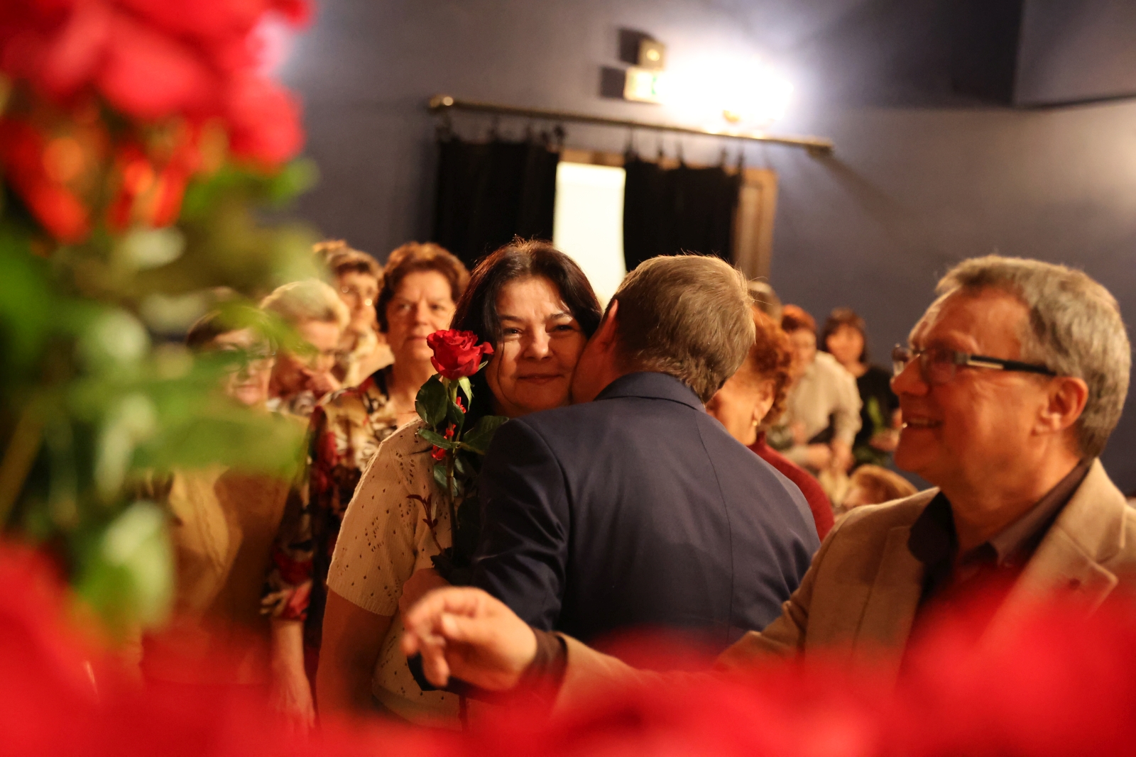 Obraz przedstawiający Gminny Dzień Kobiet w Horyńcu-Zdroju. Muzyczne życzenia dla pań