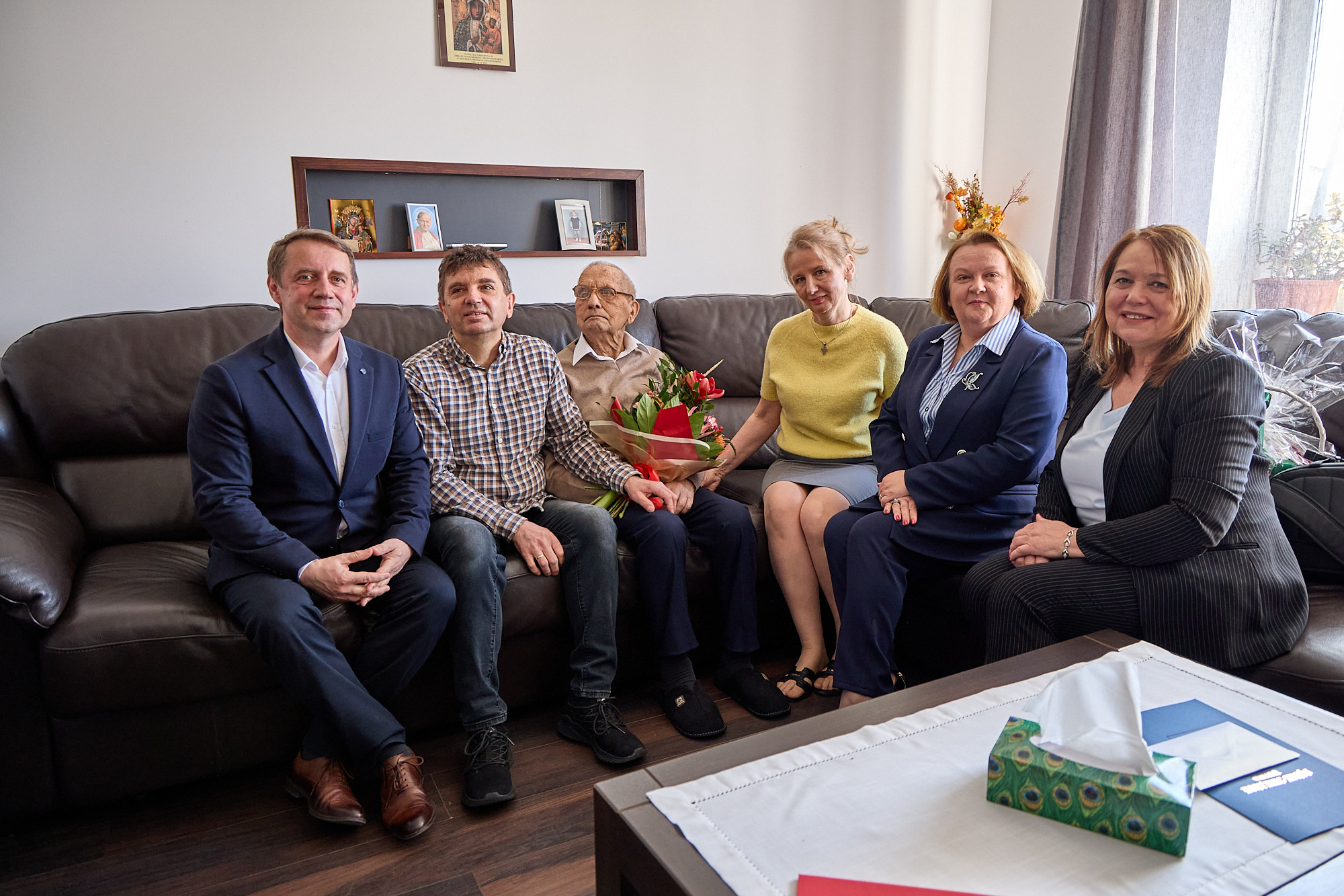 Obraz przedstawiający Pan Józef Szczupak świętował 107. urodziny - wyjątkowy jubileusz w Horyńcu-Zdroju