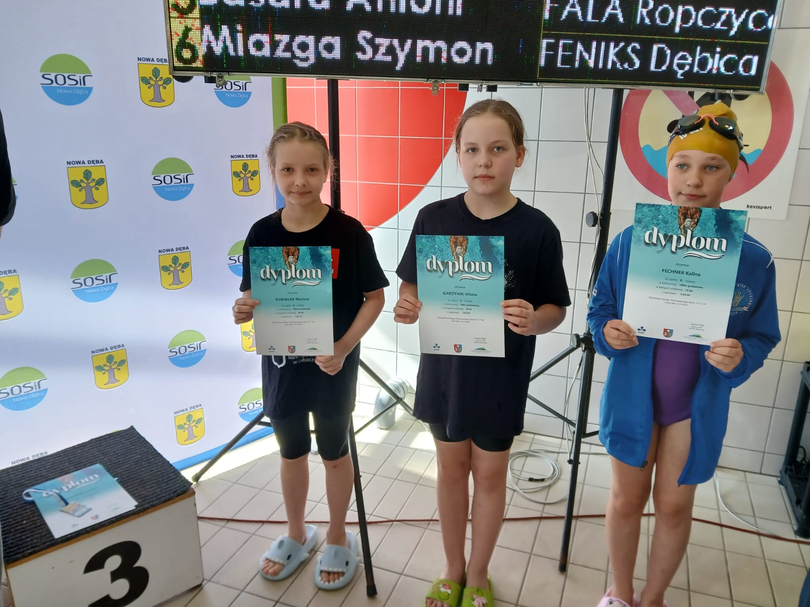 Obraz przedstawiający Świetny występ pływaków KP Rekin w Nowej Dębie