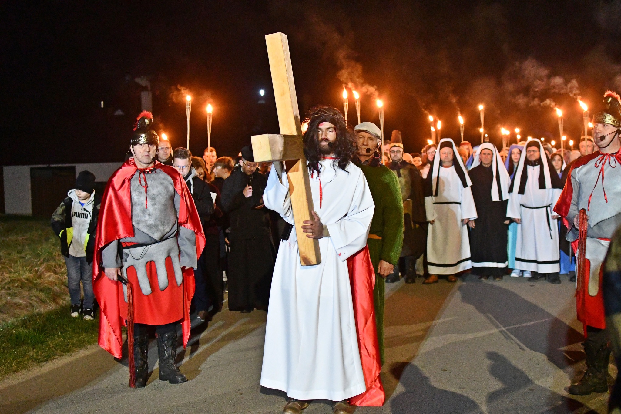 Obraz przedstawiający Misterium Męki Pańskiej w Łukawcu [FOTORELACJA]