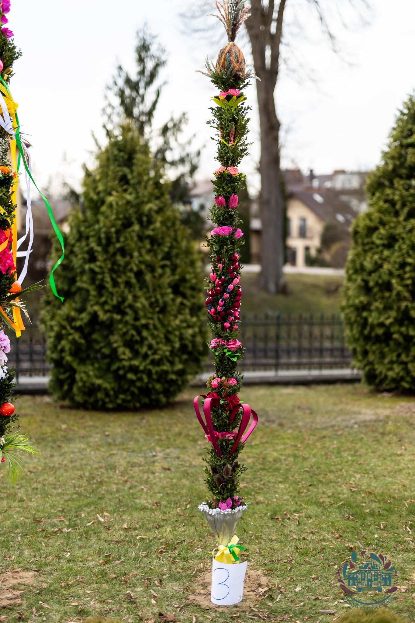 Obraz przedstawiający W Horyńcu-Zdroju wybrano najpiękniejsze palmy wielkanocne