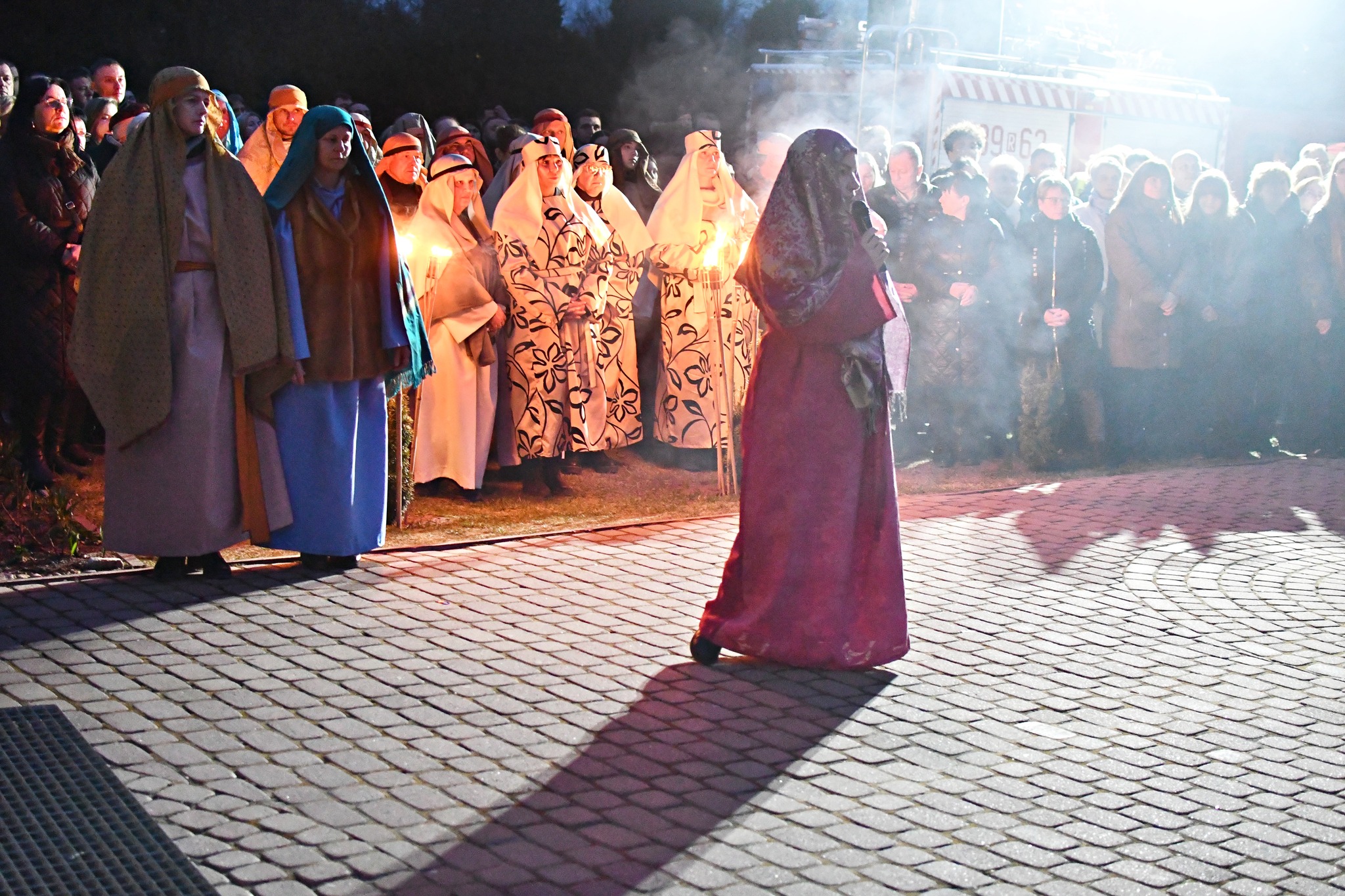 Obraz przedstawiający Misterium Męki Pańskiej w Łukawcu [FOTORELACJA]