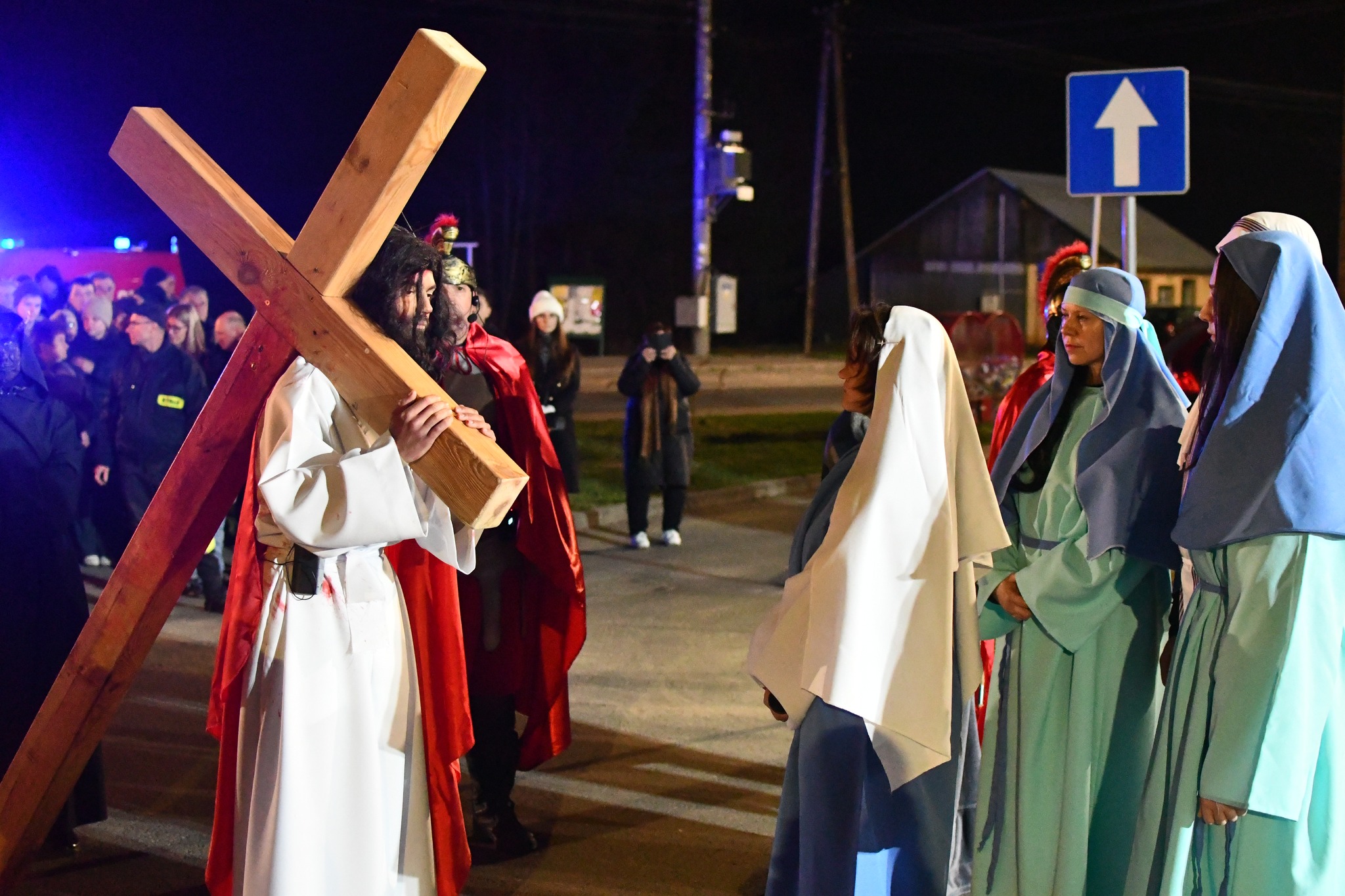 Obraz przedstawiający Misterium Męki Pańskiej w Łukawcu [FOTORELACJA]