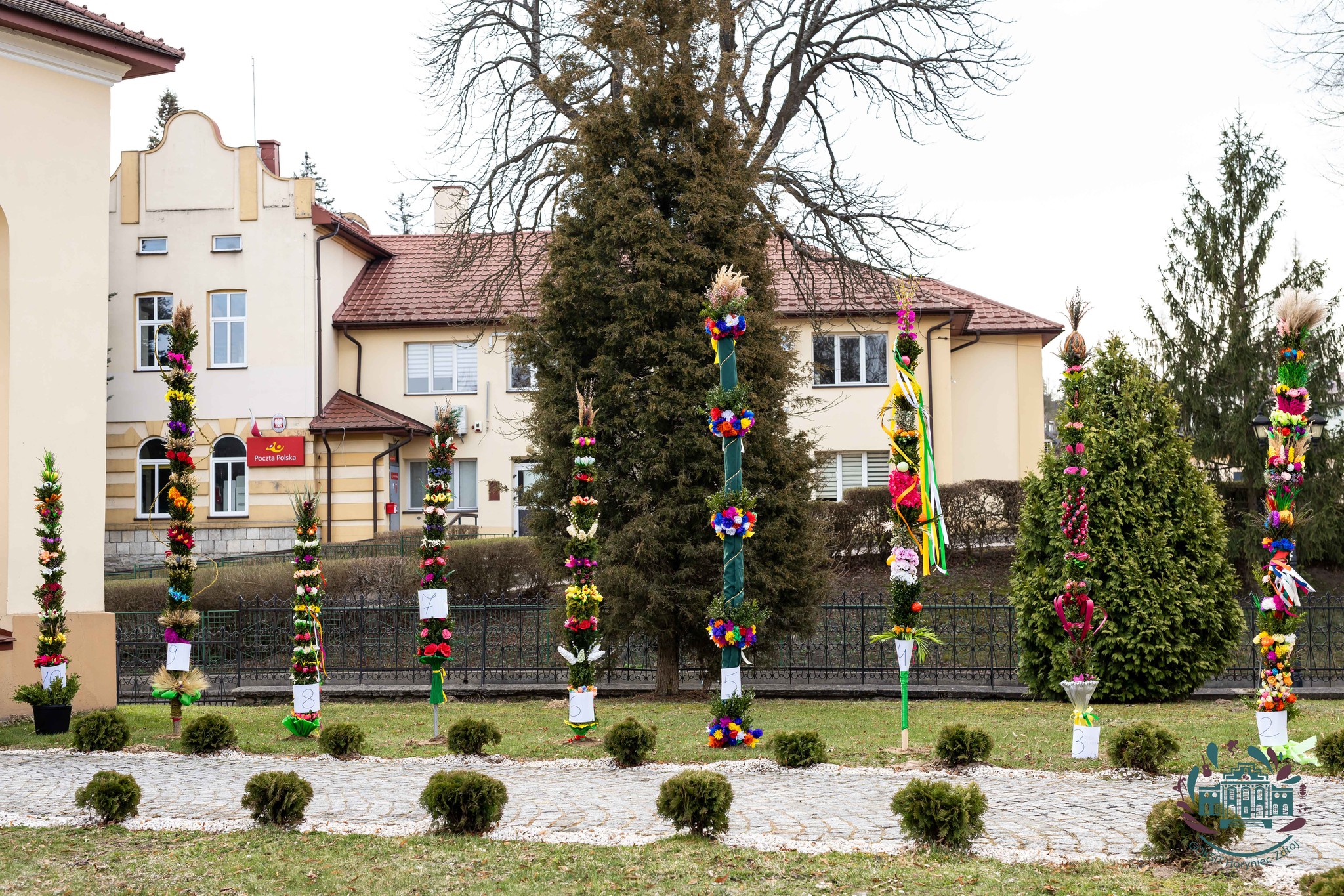 Obraz przedstawiający W Horyńcu-Zdroju wybrano najpiękniejsze palmy wielkanocne