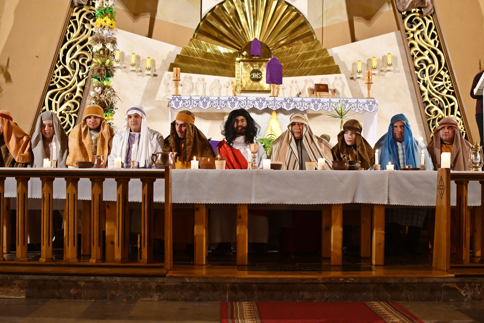 Obraz przedstawiający Misterium Męki Pańskiej w Łukawcu [FOTORELACJA]