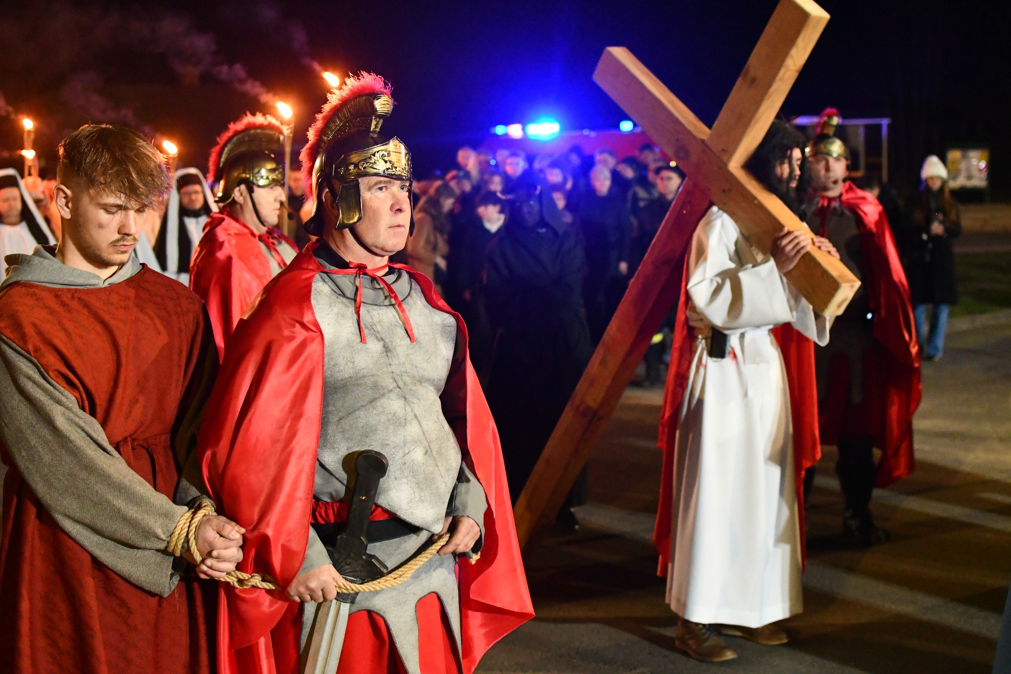 Obraz przedstawiający Misterium Męki Pańskiej w Łukawcu [FOTORELACJA]