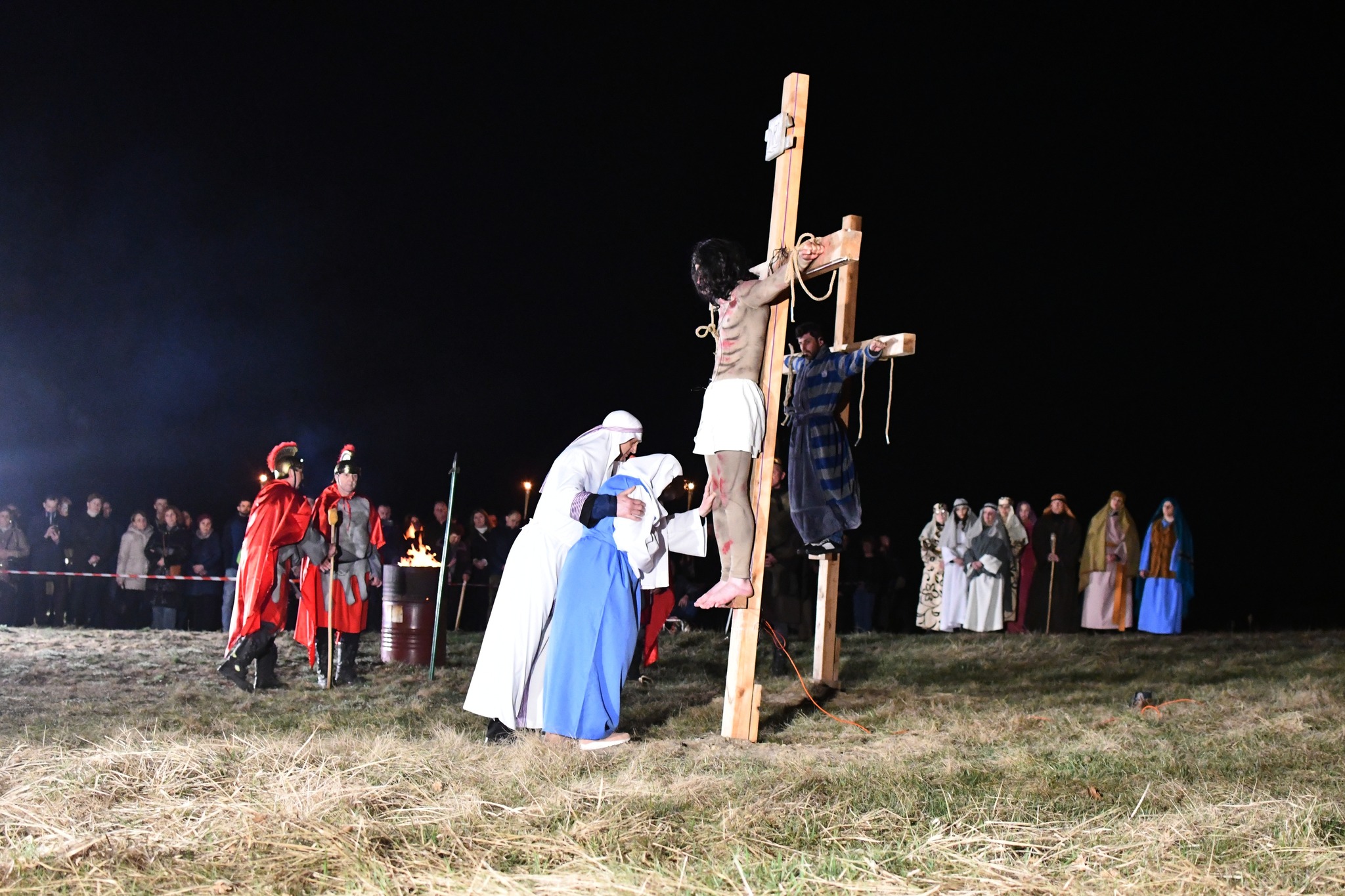 Obraz przedstawiający Misterium Męki Pańskiej w Łukawcu [FOTORELACJA]