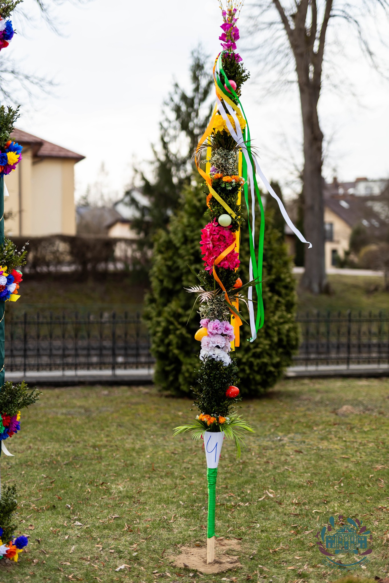 Obraz przedstawiający W Horyńcu-Zdroju wybrano najpiękniejsze palmy wielkanocne