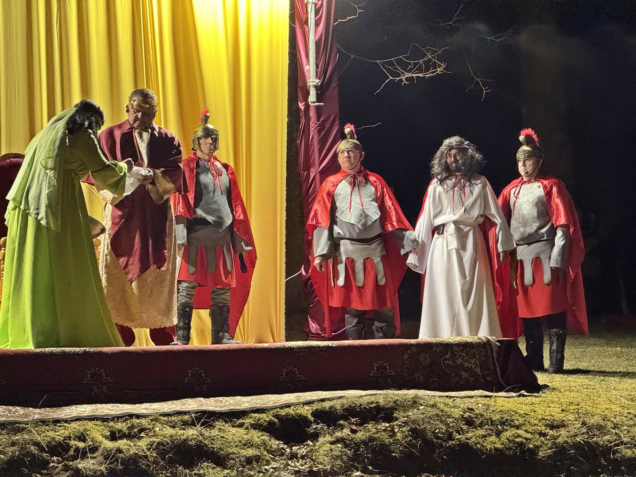 Obraz przedstawiający Misterium Męki Pańskiej w Łukawcu [FOTORELACJA]