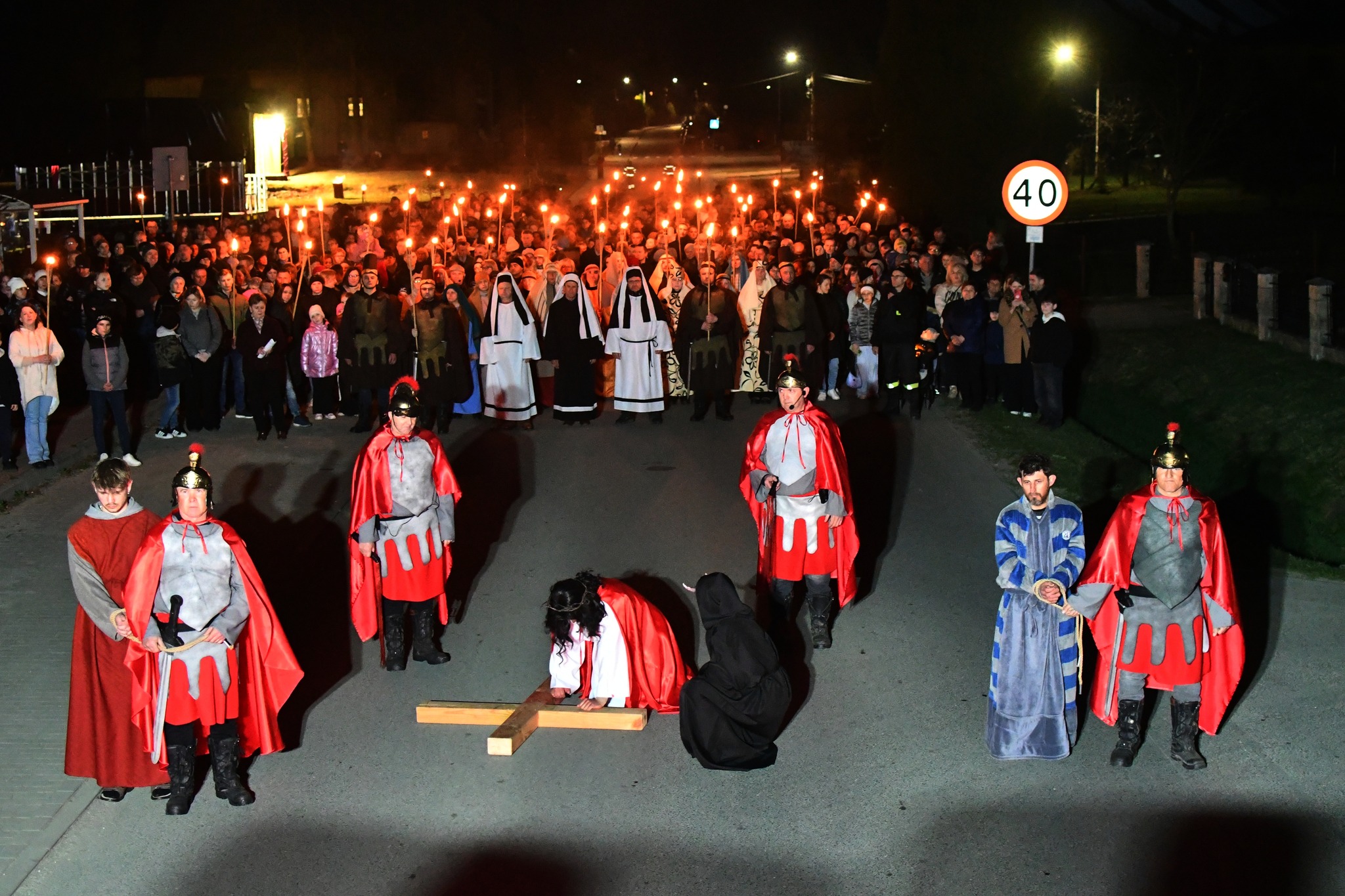 Obraz przedstawiający Misterium Męki Pańskiej w Łukawcu [FOTORELACJA]