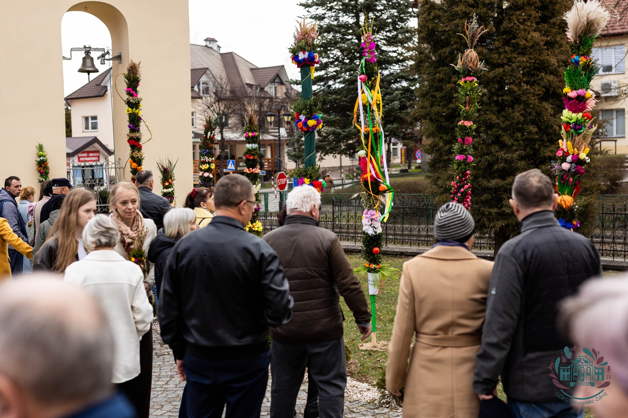 Obraz przedstawiający W Horyńcu-Zdroju wybrano najpiękniejsze palmy wielkanocne