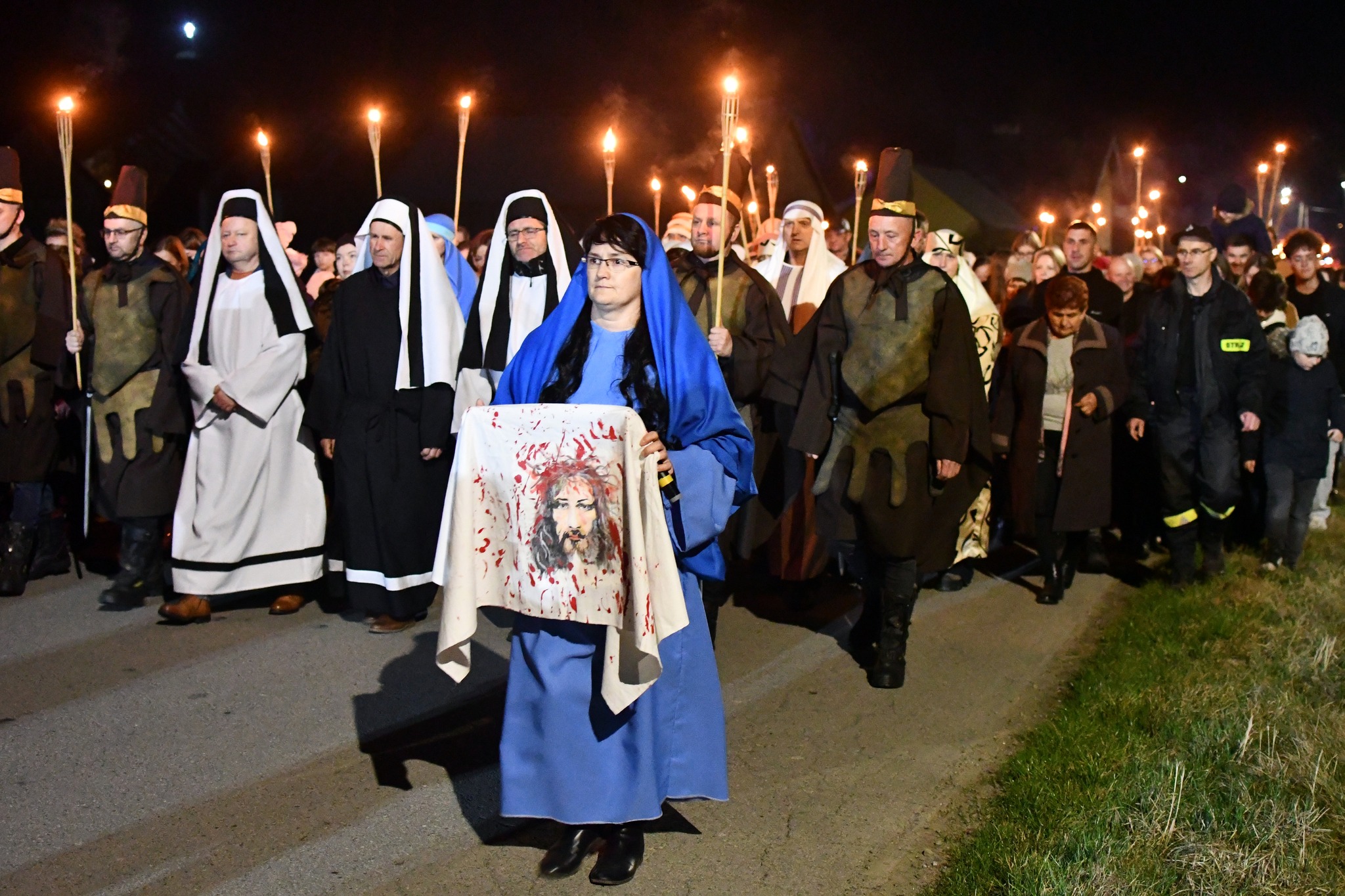 Obraz przedstawiający Misterium Męki Pańskiej w Łukawcu [FOTORELACJA]