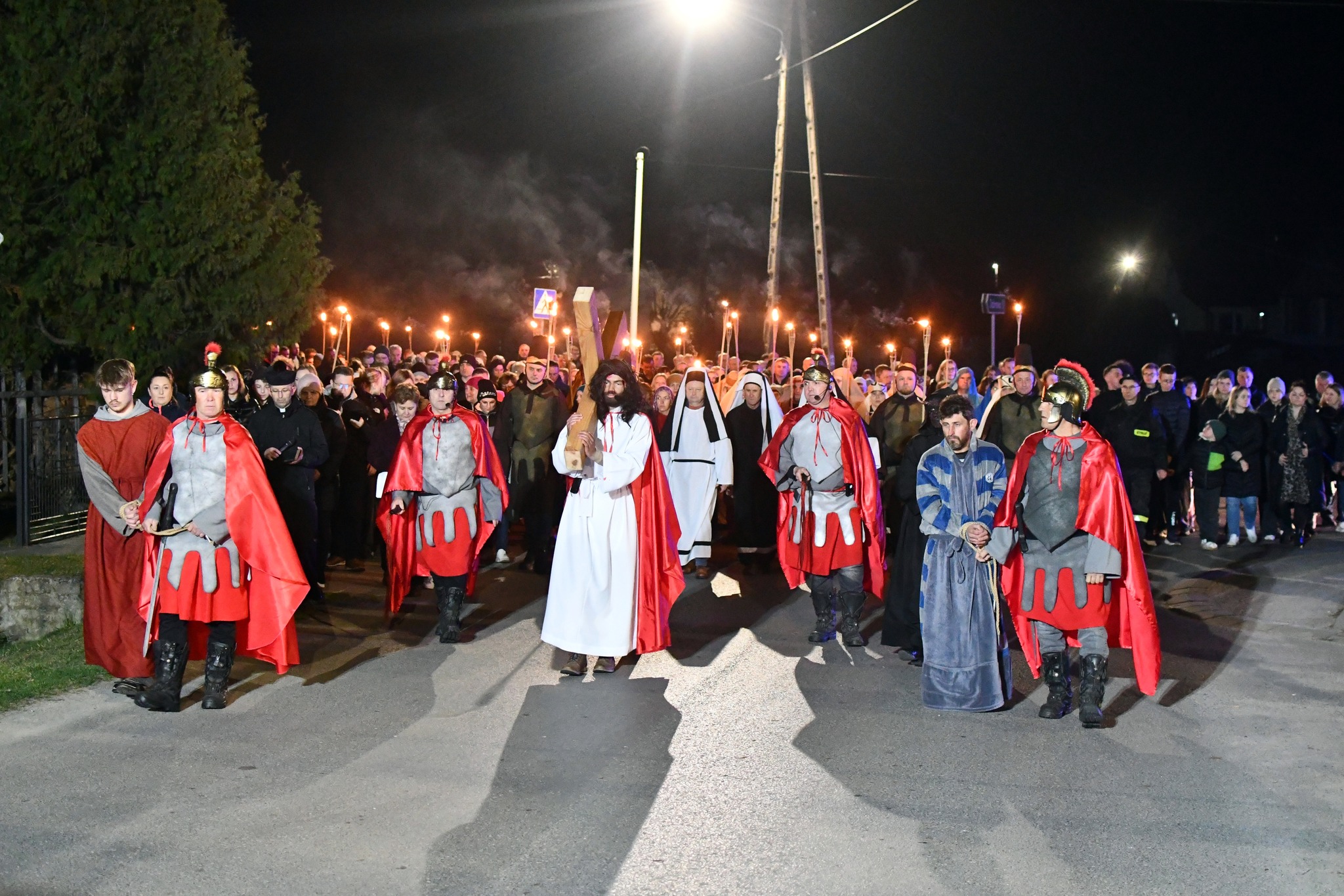 Obraz przedstawiający Misterium Męki Pańskiej w Łukawcu [FOTORELACJA]