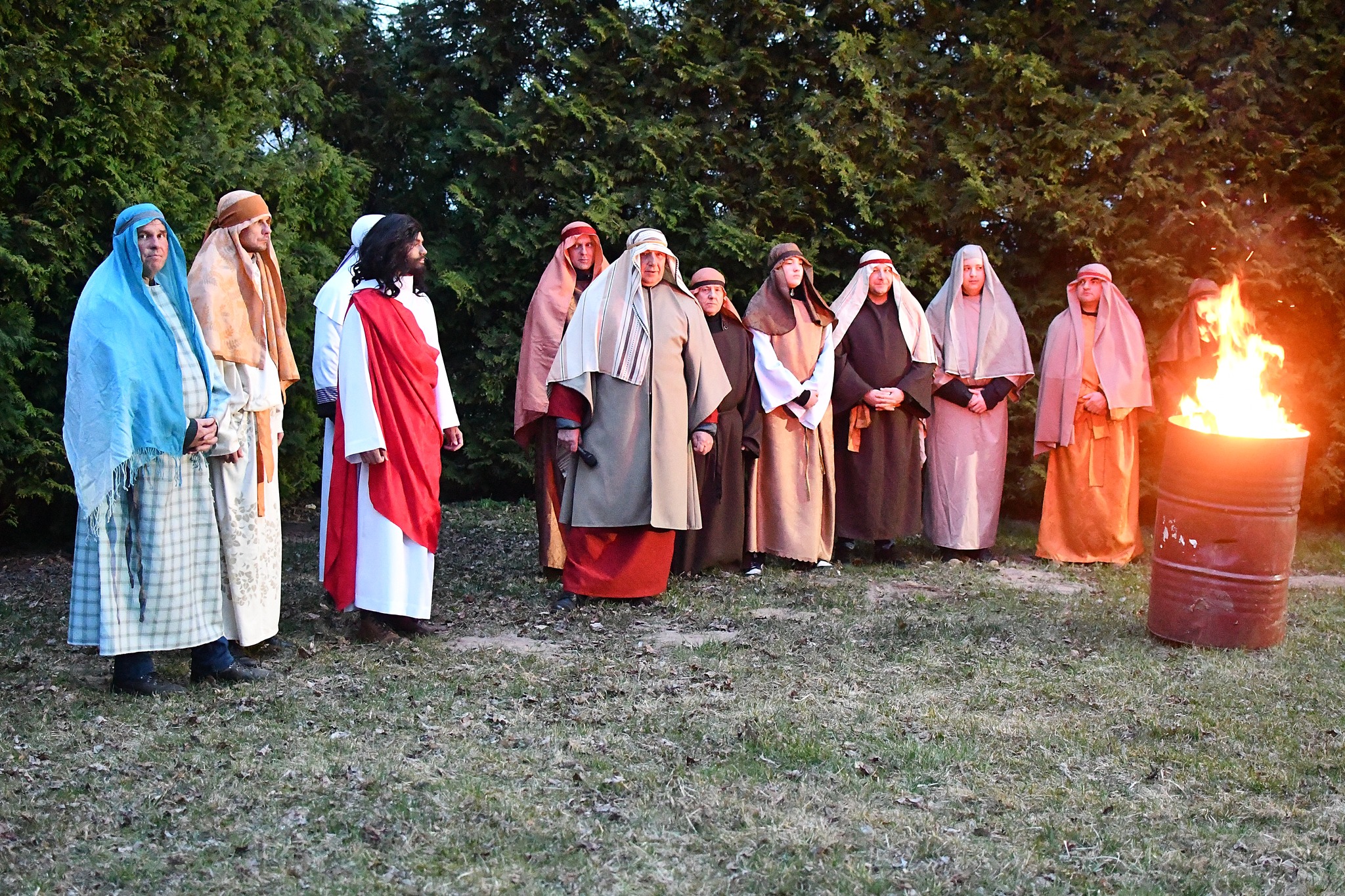 Obraz przedstawiający Misterium Męki Pańskiej w Łukawcu [FOTORELACJA]