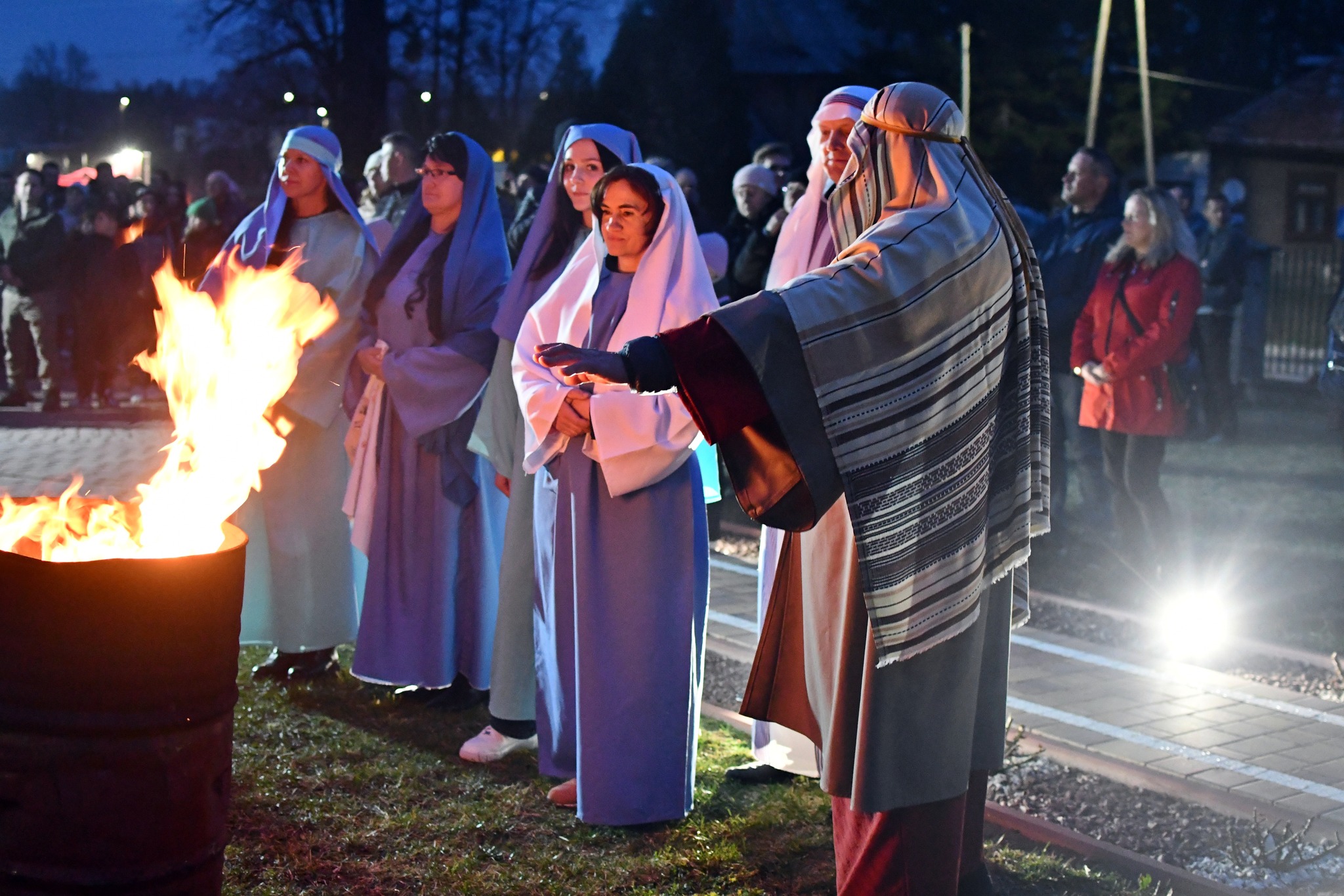 Obraz przedstawiający Misterium Męki Pańskiej w Łukawcu [FOTORELACJA]