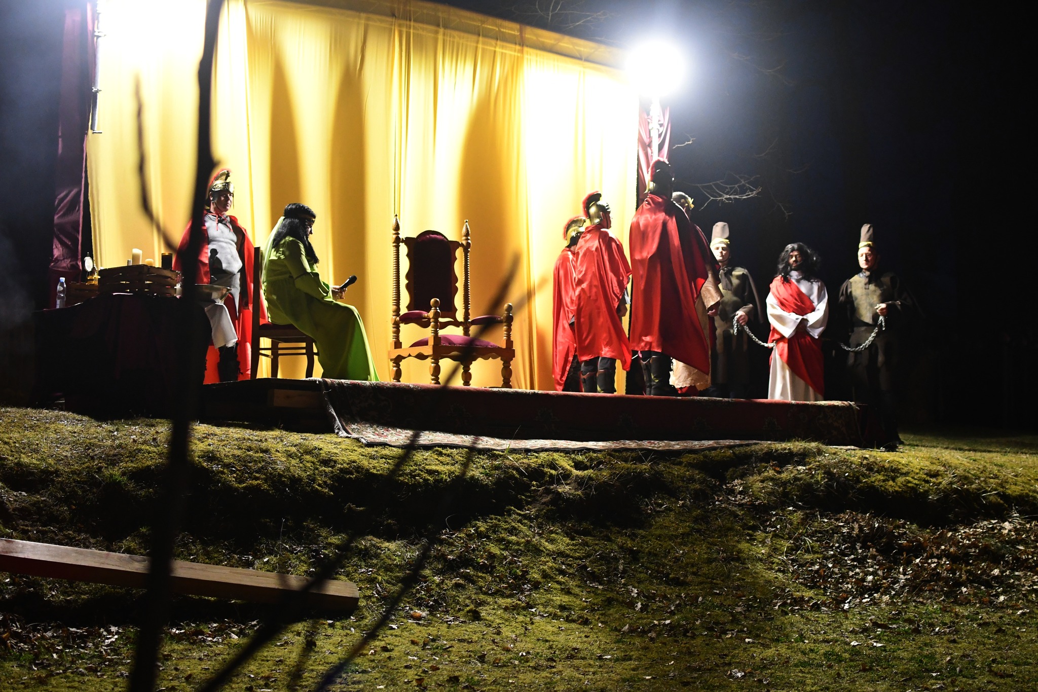 Obraz przedstawiający Misterium Męki Pańskiej w Łukawcu [FOTORELACJA]