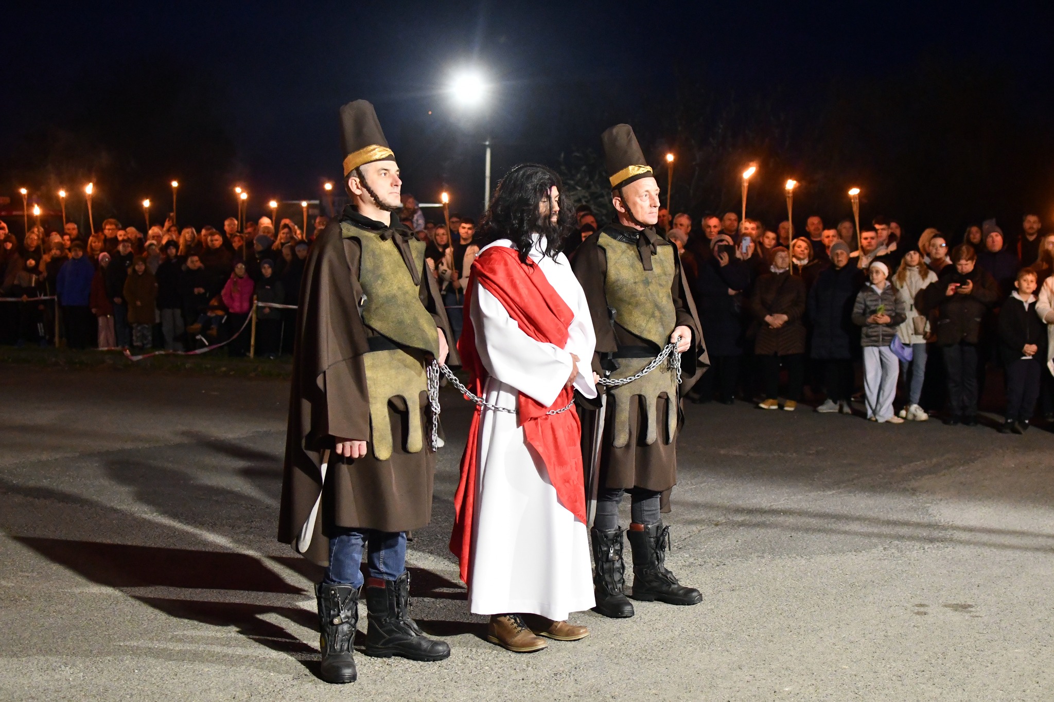 Obraz przedstawiający Misterium Męki Pańskiej w Łukawcu [FOTORELACJA]