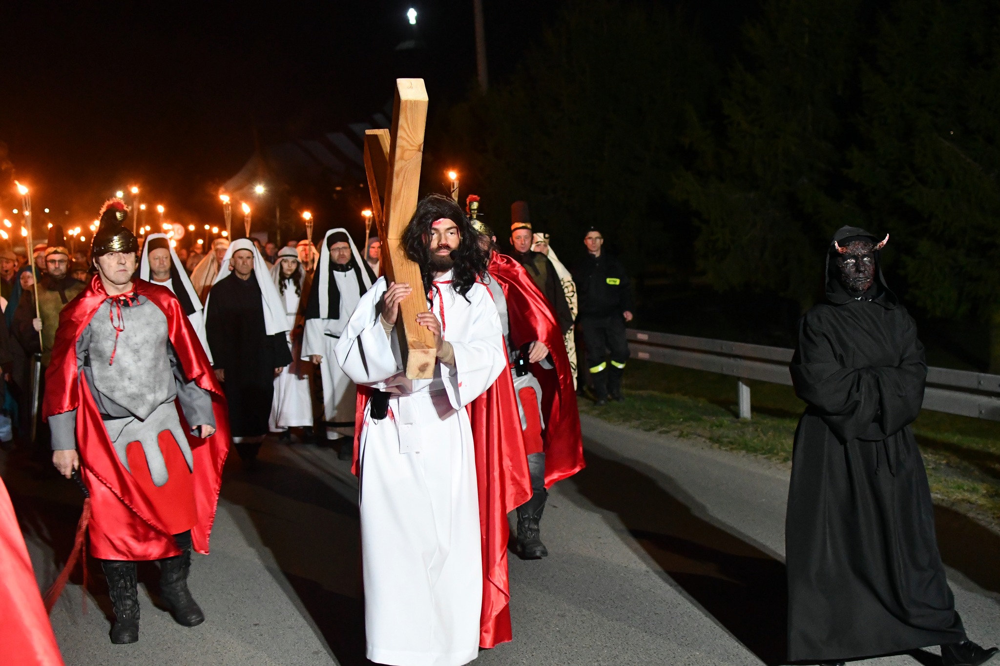 Obraz przedstawiający Misterium Męki Pańskiej w Łukawcu [FOTORELACJA]
