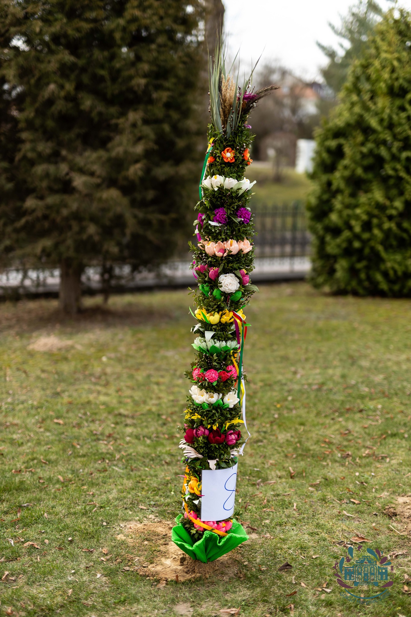 Obraz przedstawiający W Horyńcu-Zdroju wybrano najpiękniejsze palmy wielkanocne