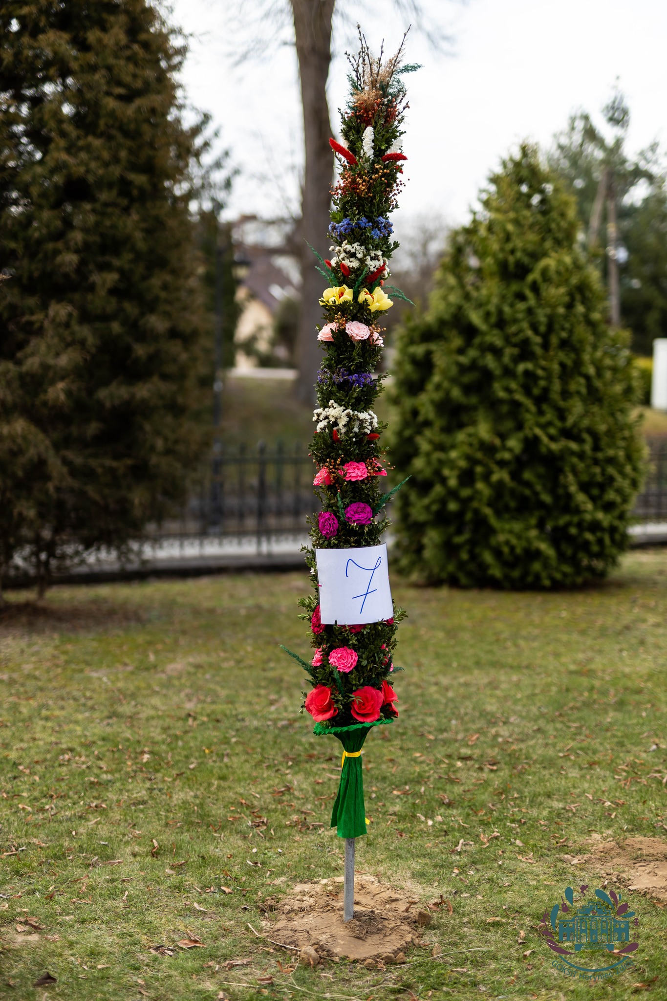 Obraz przedstawiający W Horyńcu-Zdroju wybrano najpiękniejsze palmy wielkanocne