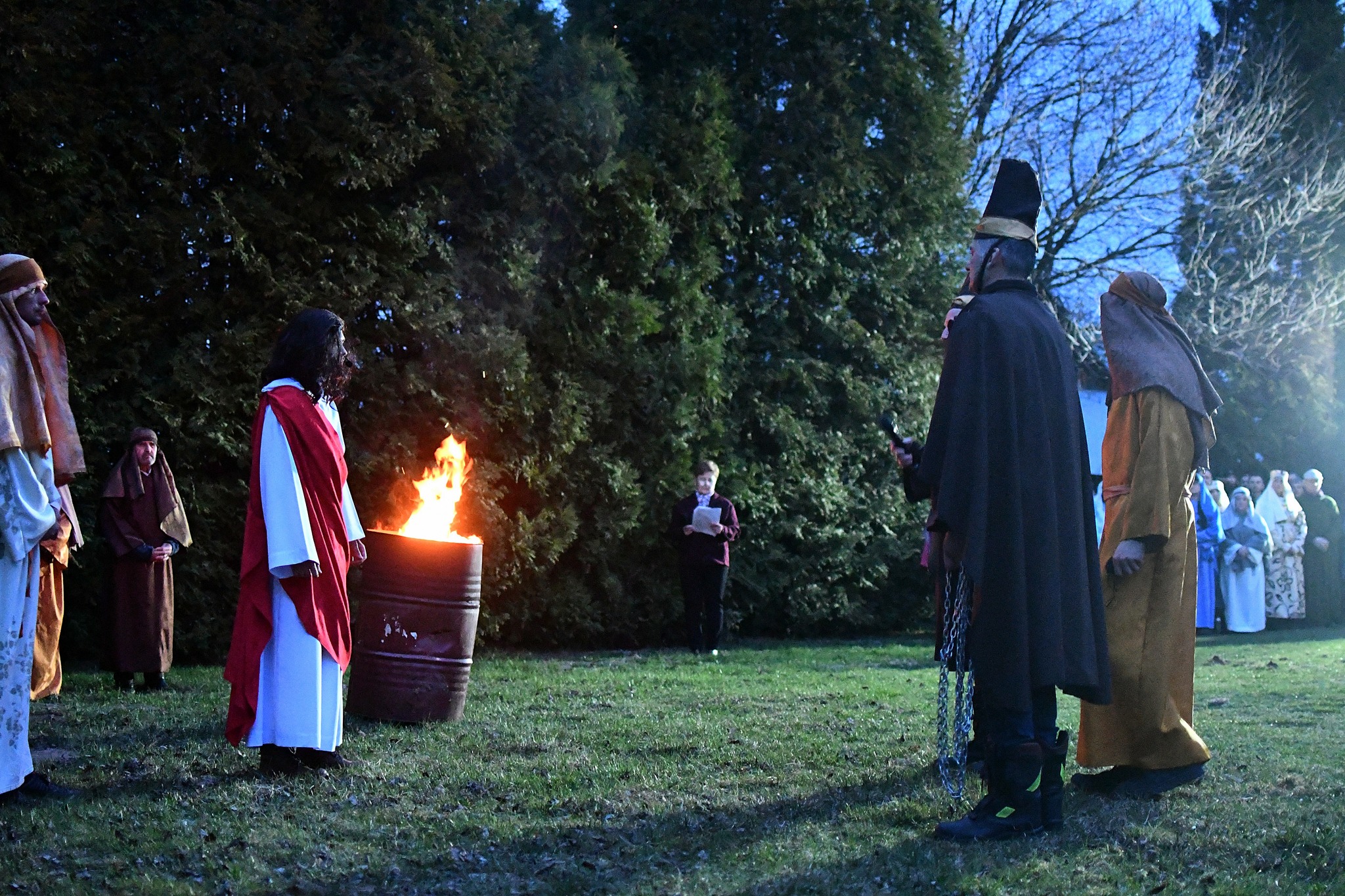 Obraz przedstawiający Misterium Męki Pańskiej w Łukawcu [FOTORELACJA]