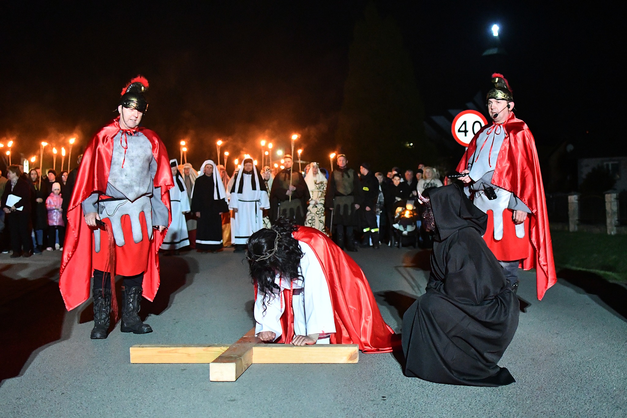 Obraz przedstawiający Misterium Męki Pańskiej w Łukawcu [FOTORELACJA]