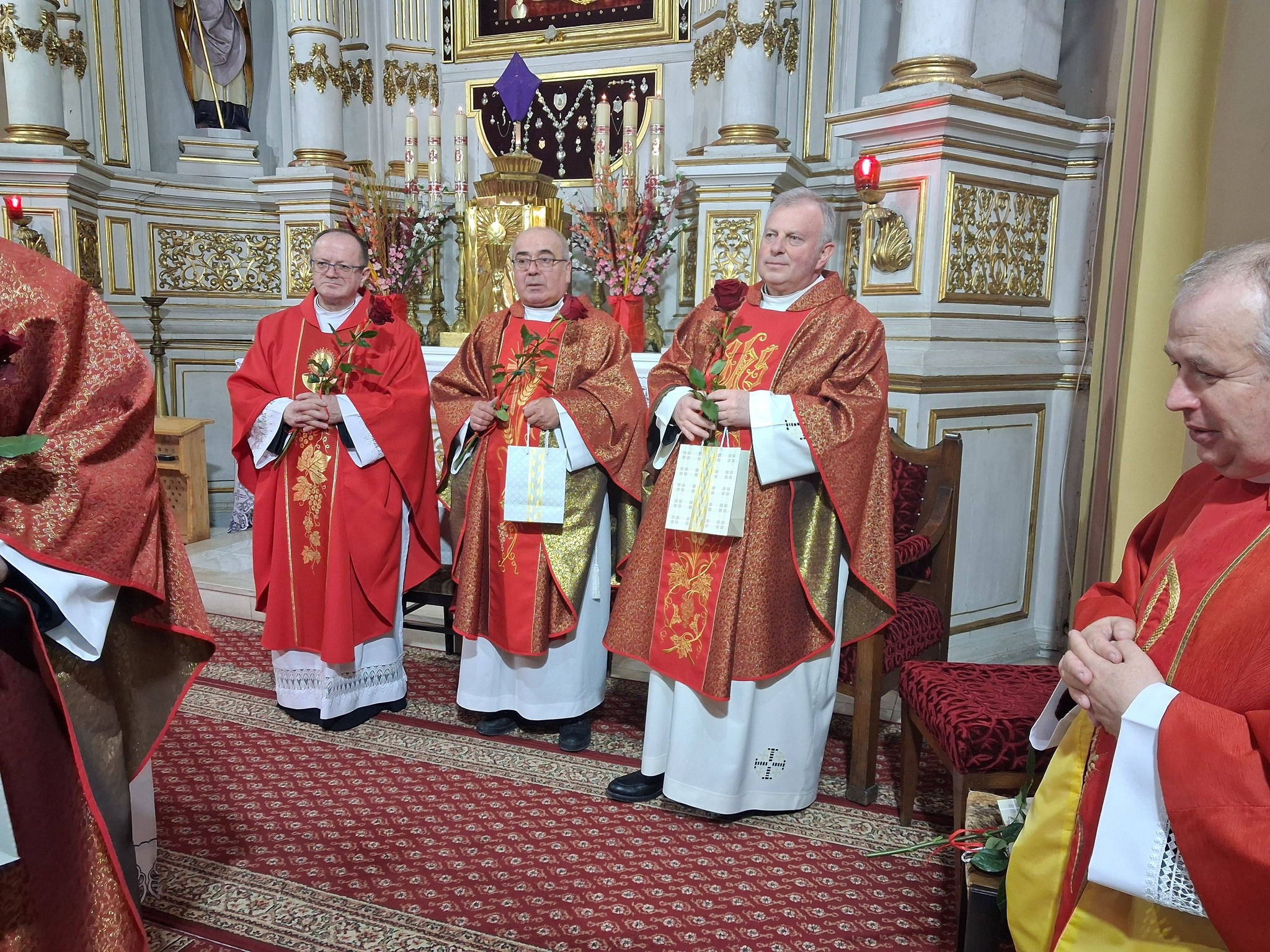 Obraz przedstawiający Jubileusz 35-lecia kapłaństwa ks. Stanisława Solilaka