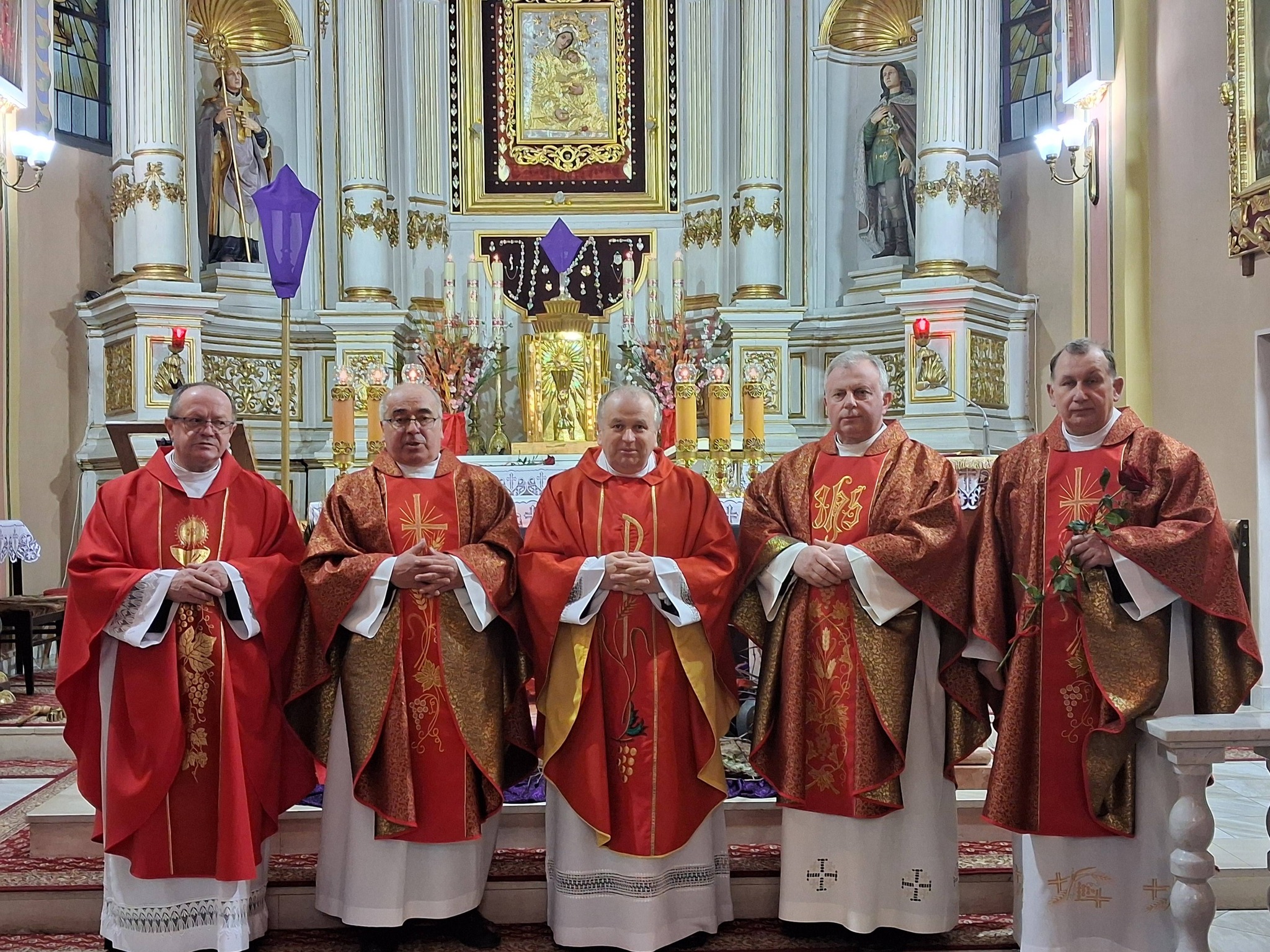 Obraz przedstawiający Jubileusz 35-lecia kapłaństwa ks. Stanisława Solilaka