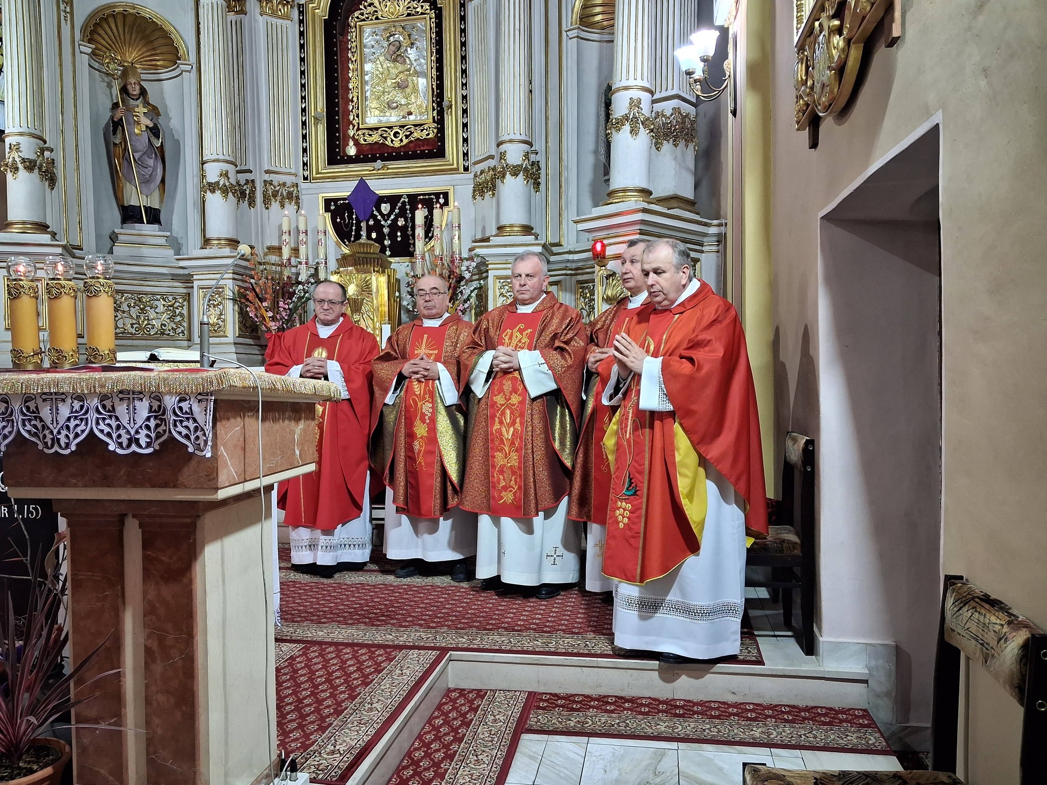 Obraz przedstawiający Jubileusz 35-lecia kapłaństwa ks. Stanisława Solilaka