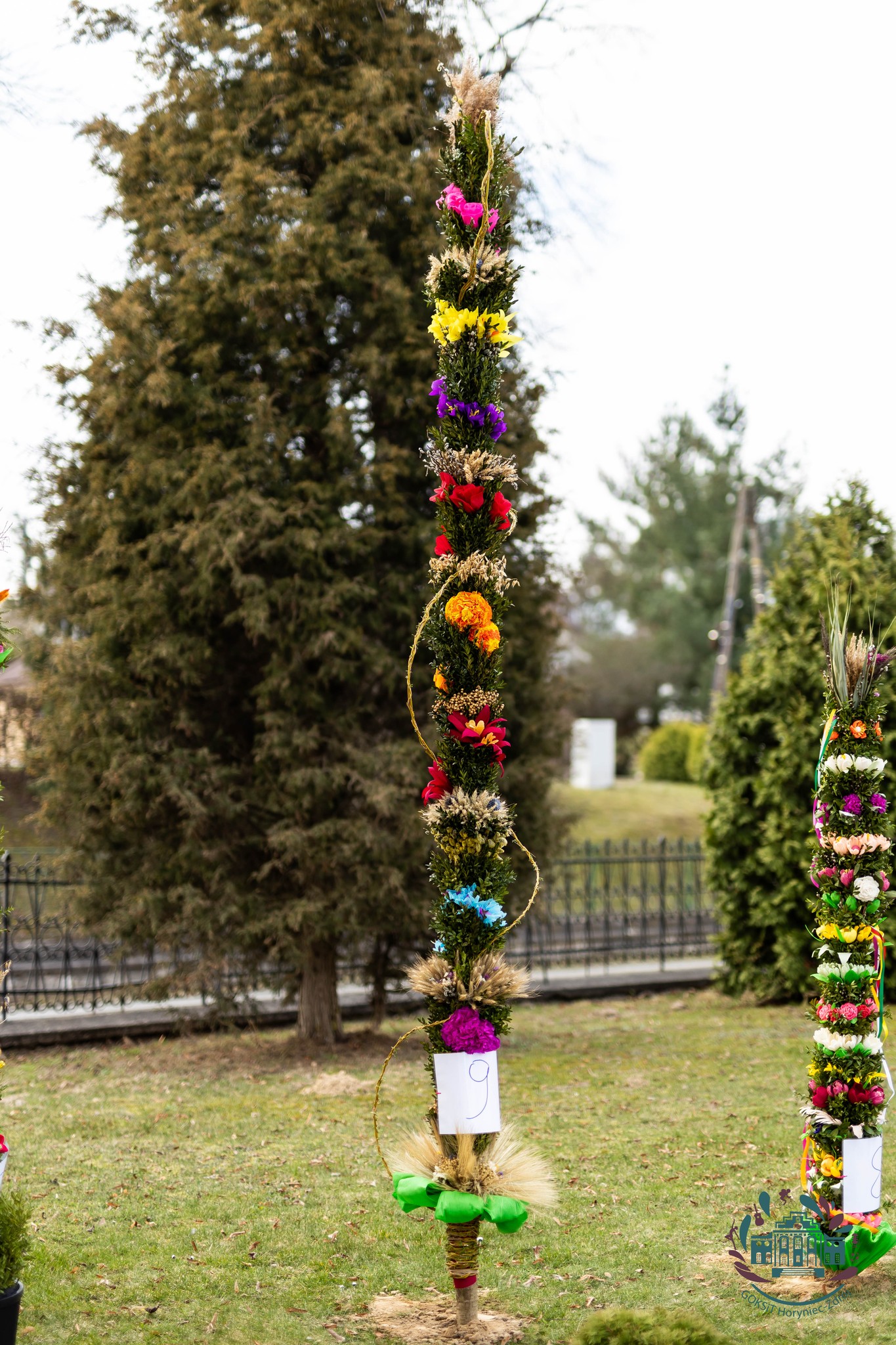 Obraz przedstawiający W Horyńcu-Zdroju wybrano najpiękniejsze palmy wielkanocne