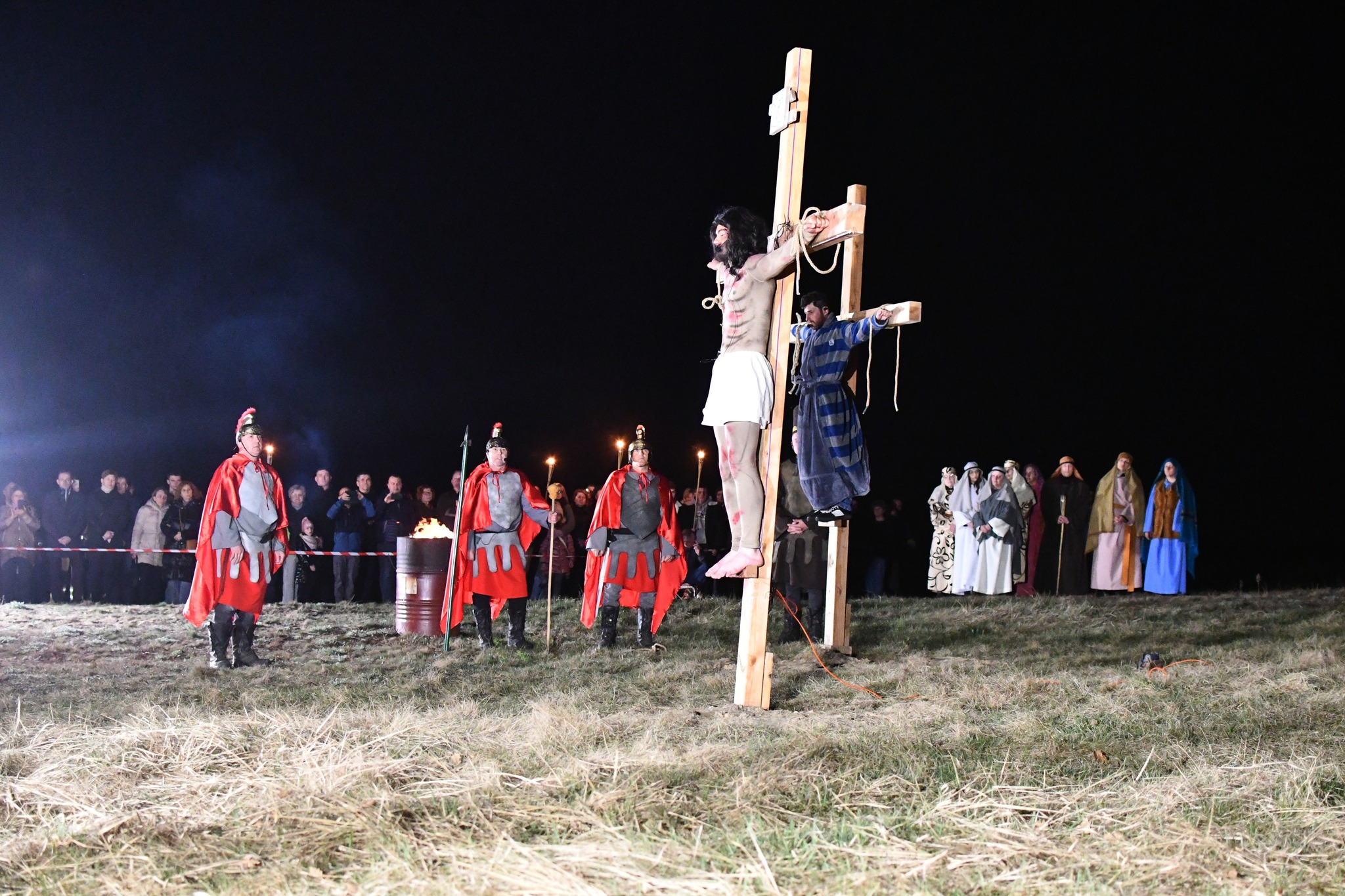 Obraz przedstawiający Misterium Męki Pańskiej w Łukawcu [FOTORELACJA]