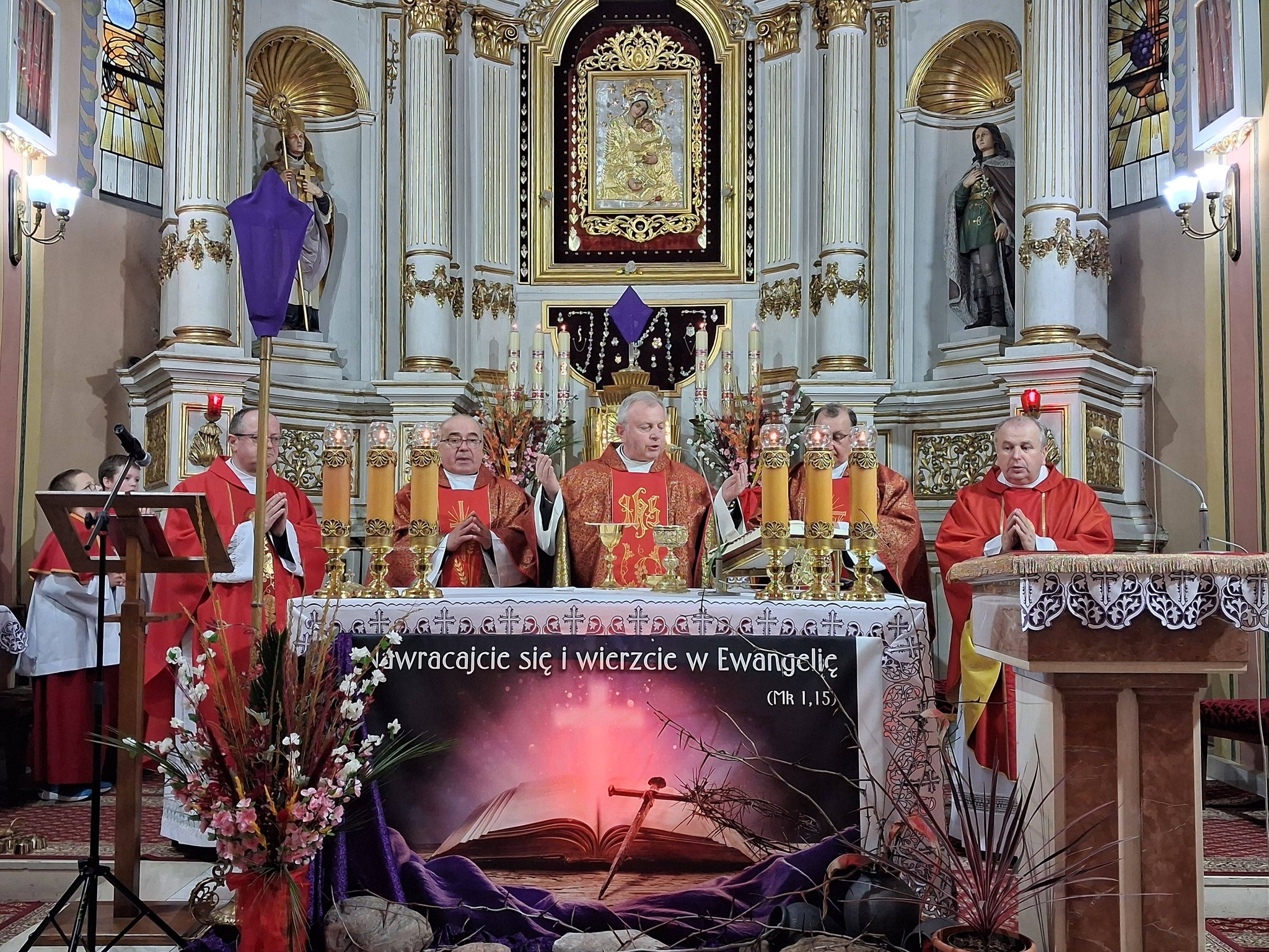 Obraz przedstawiający Jubileusz 35-lecia kapłaństwa ks. Stanisława Solilaka