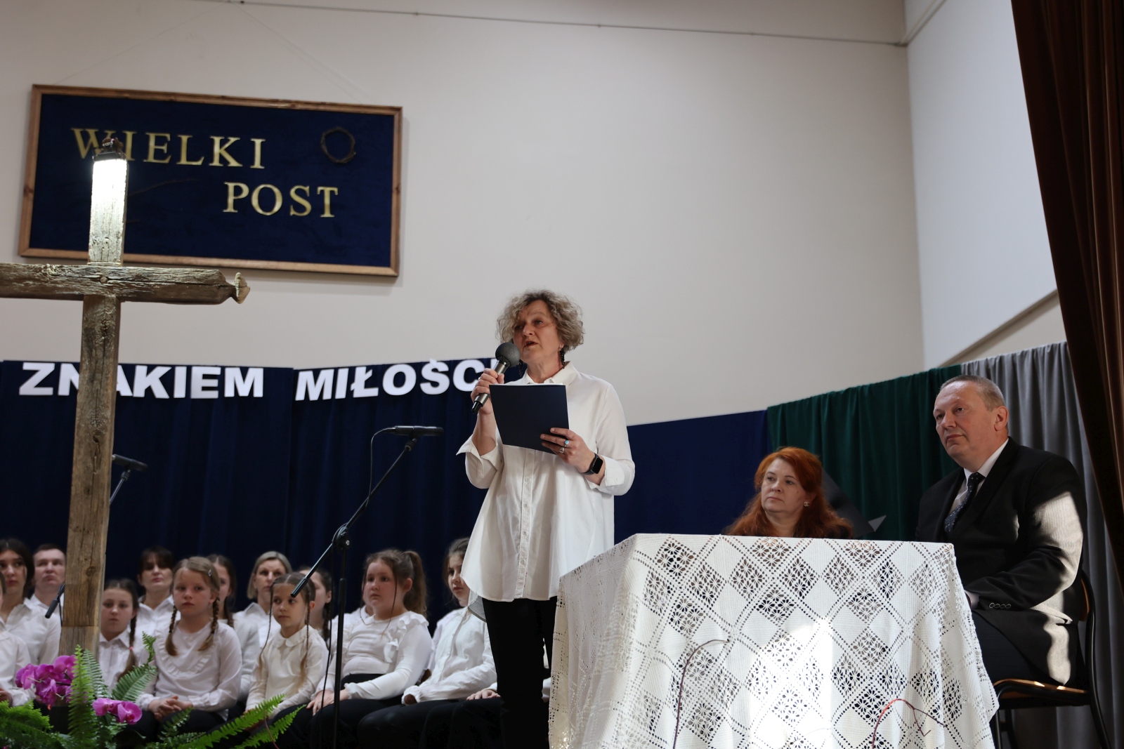 Obraz przedstawiający Zaduma wielkopostna w Krowicy Samej [ZDJĘCIA]