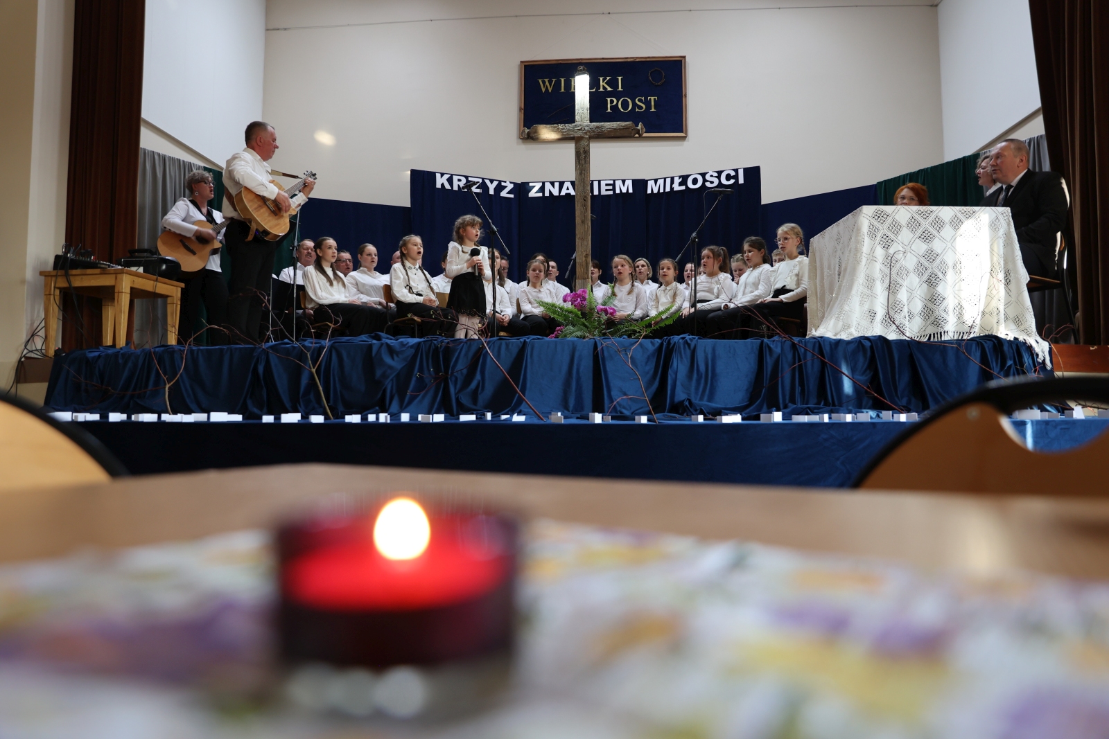 Obraz przedstawiający Zaduma wielkopostna w Krowicy Samej [ZDJĘCIA]