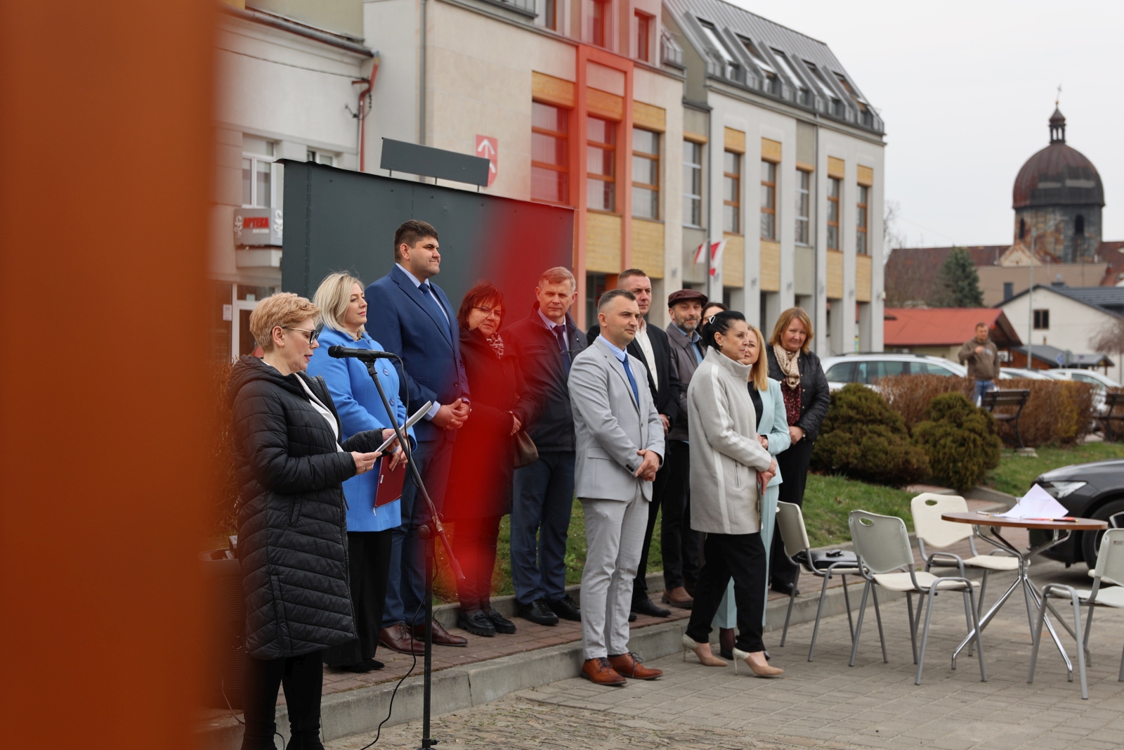 Obraz przedstawiający Na rynku w Oleszycach stanęła instalacja Echo Miasta [ZDJĘCIA]