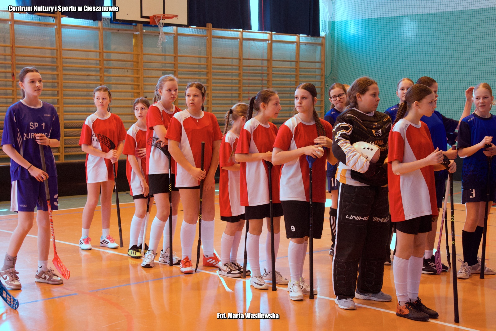 Obraz przedstawiający SP Nowa Wieś i SP Dachnów triumfują w turnieju unihokeja w Cieszanowie