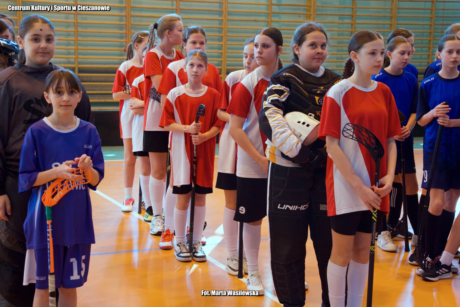 Obraz przedstawiający SP Nowa Wieś i SP Dachnów triumfują w turnieju unihokeja w Cieszanowie