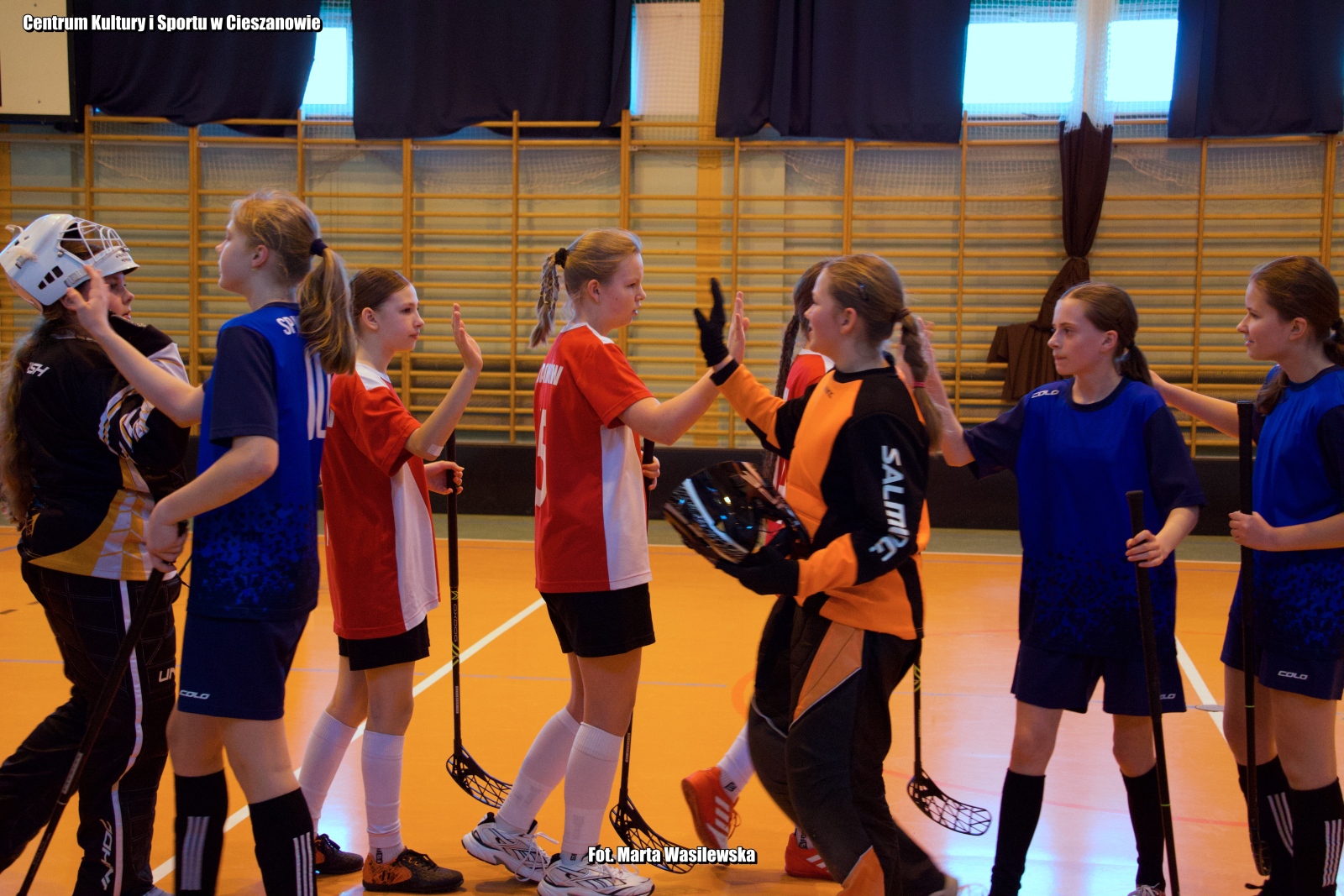 Obraz przedstawiający SP Nowa Wieś i SP Dachnów triumfują w turnieju unihokeja w Cieszanowie