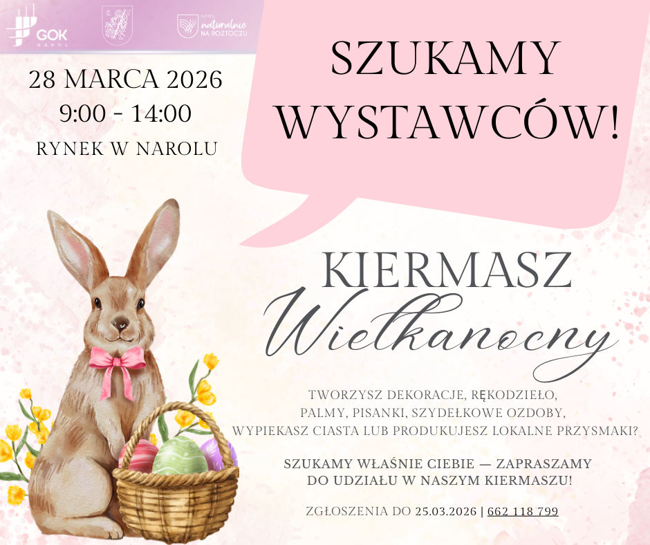 Obraz przedstawiający Ruszyły zapisy wystawców na Kiermasz Wielkanocny w Narolu