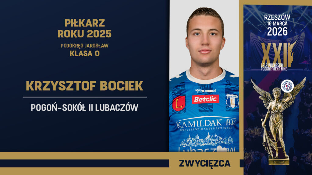 Obraz przedstawiający Piłkarze z powiatu lubaczowskiego docenieni na Podkarpackiej Gali Piłkarskiej Nike