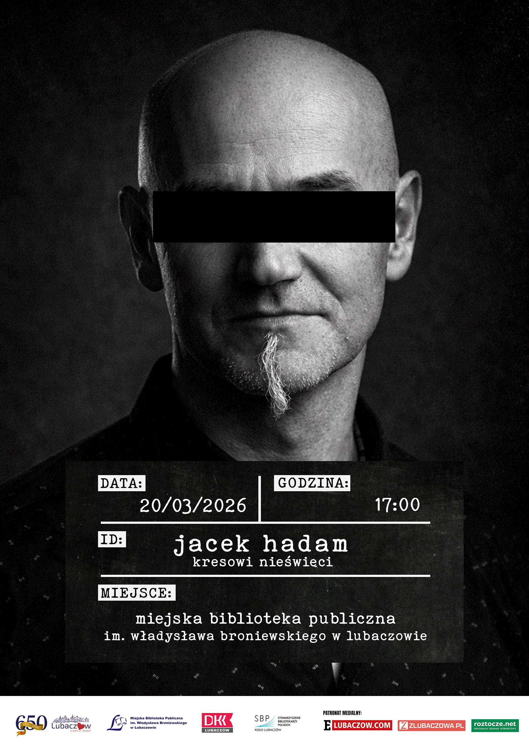 Obraz przedstawiający Jacek Hadam spotka się z czytelnikami w lubaczowskiej bibliotece