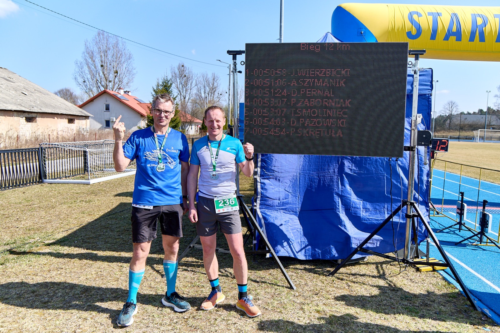 Obraz przedstawiający Wiosenny start w Horyńcu-Zdroju. Za nami VII Bieg i Nordic Walking "Szukamy Bociana"