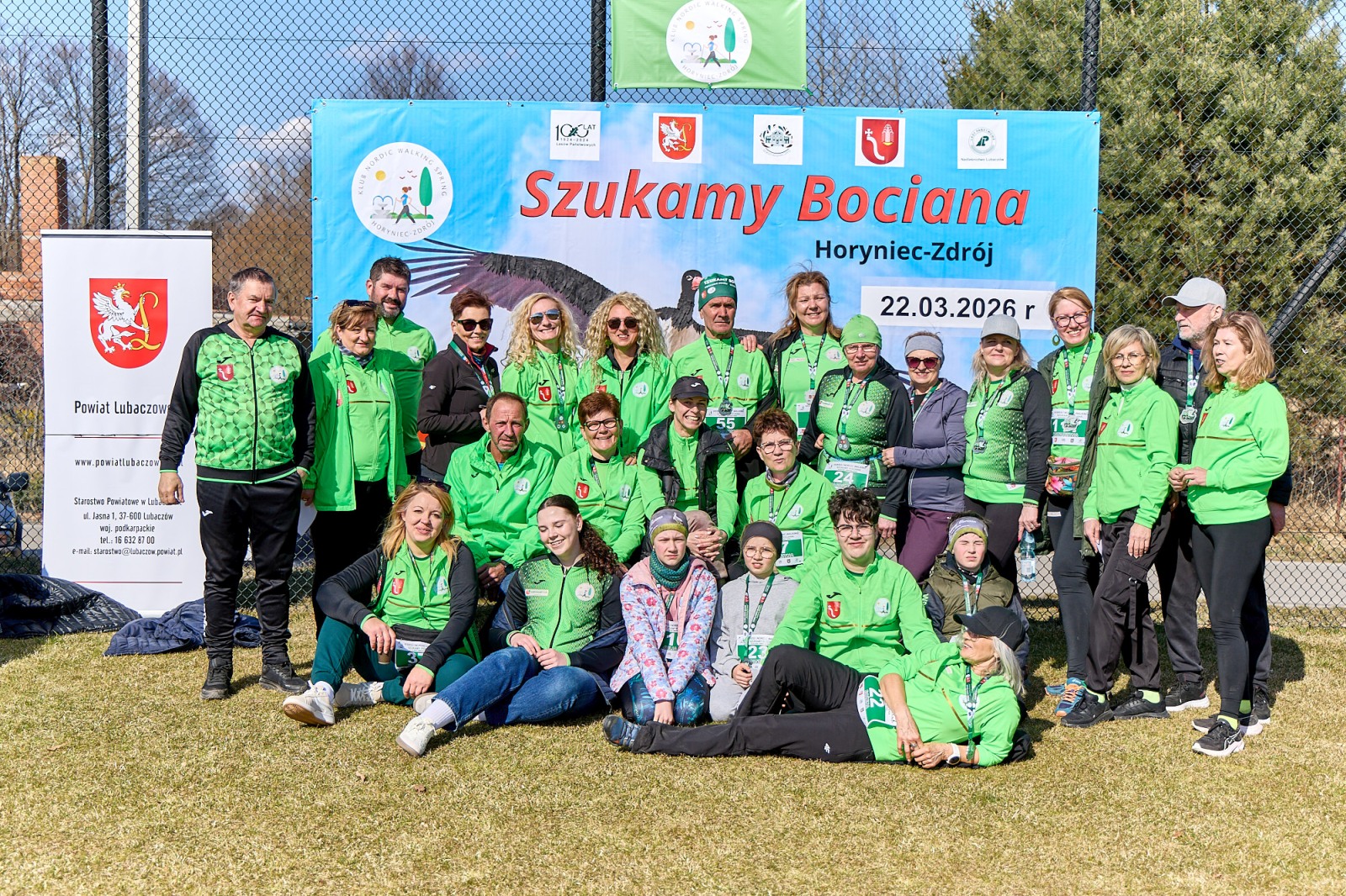 Obraz przedstawiający Wiosenny start w Horyńcu-Zdroju. Za nami VII Bieg i Nordic Walking "Szukamy Bociana"