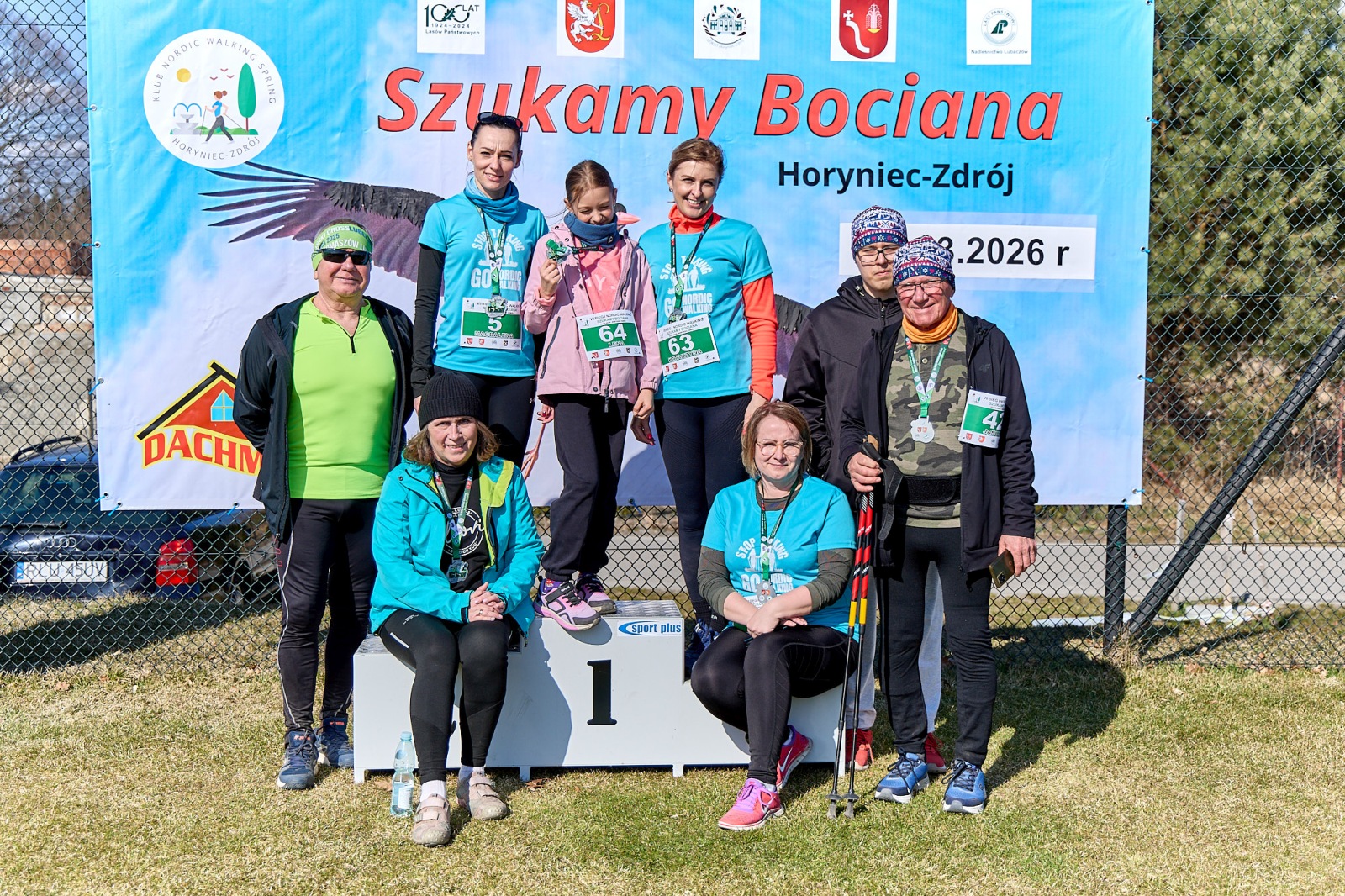 Obraz przedstawiający Wiosenny start w Horyńcu-Zdroju. Za nami VII Bieg i Nordic Walking "Szukamy Bociana"