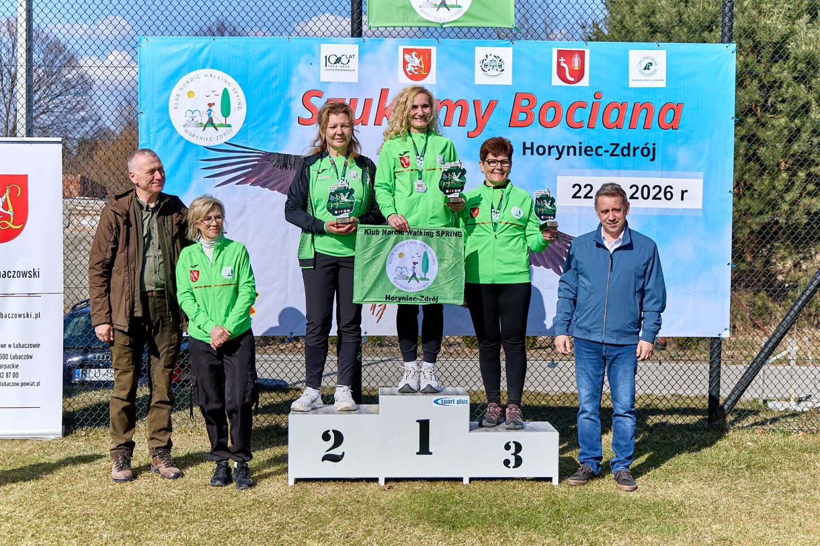 Obraz przedstawiający Wiosenny start w Horyńcu-Zdroju. Za nami VII Bieg i Nordic Walking "Szukamy Bociana"