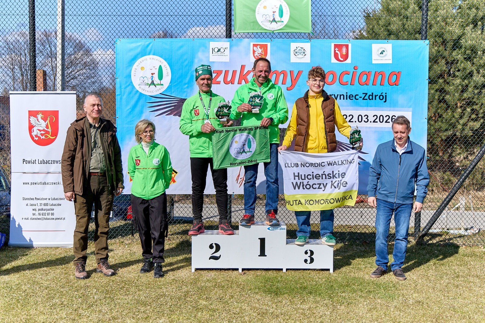 Obraz przedstawiający Wiosenny start w Horyńcu-Zdroju. Za nami VII Bieg i Nordic Walking "Szukamy Bociana"