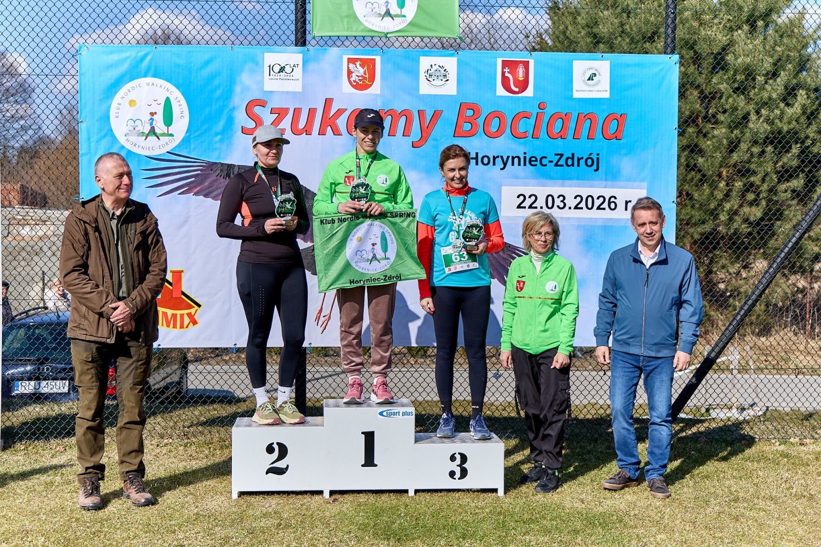 Obraz przedstawiający Wiosenny start w Horyńcu-Zdroju. Za nami VII Bieg i Nordic Walking "Szukamy Bociana"
